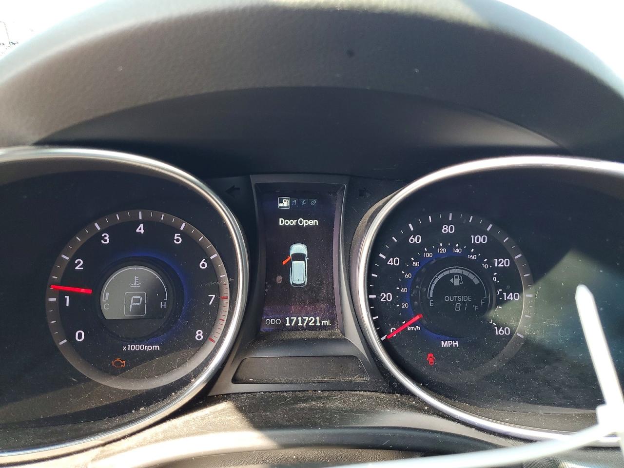 2014 Hyundai Santa Fe Gls White vin: KM8SNDHF8EU056127