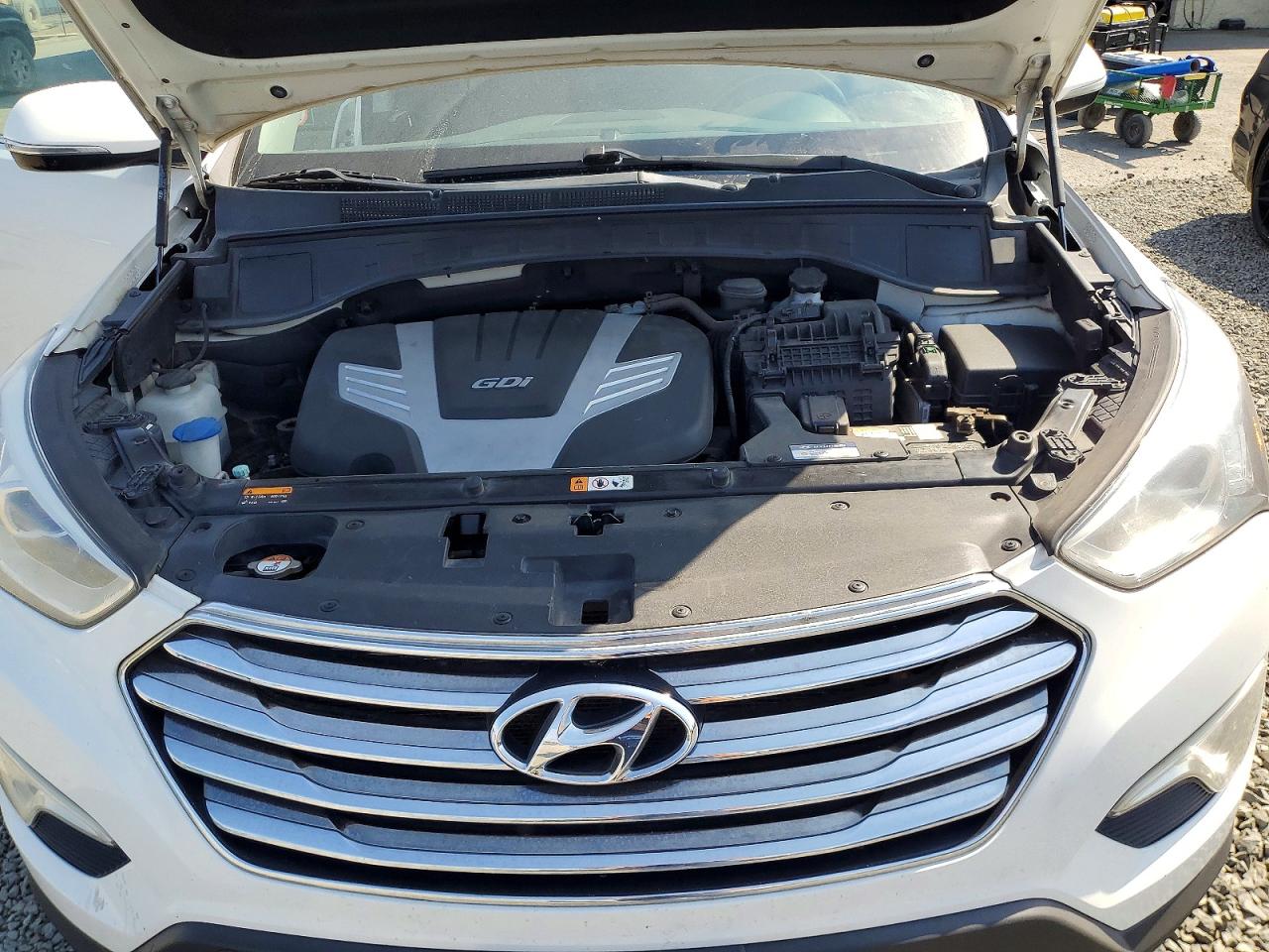 2014 Hyundai Santa Fe Gls White vin: KM8SNDHF8EU056127
