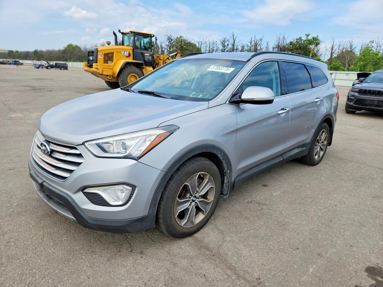 2014 Hyundai Santa Fe Gls Серебряный vin: KM8SNDHF8EU062879