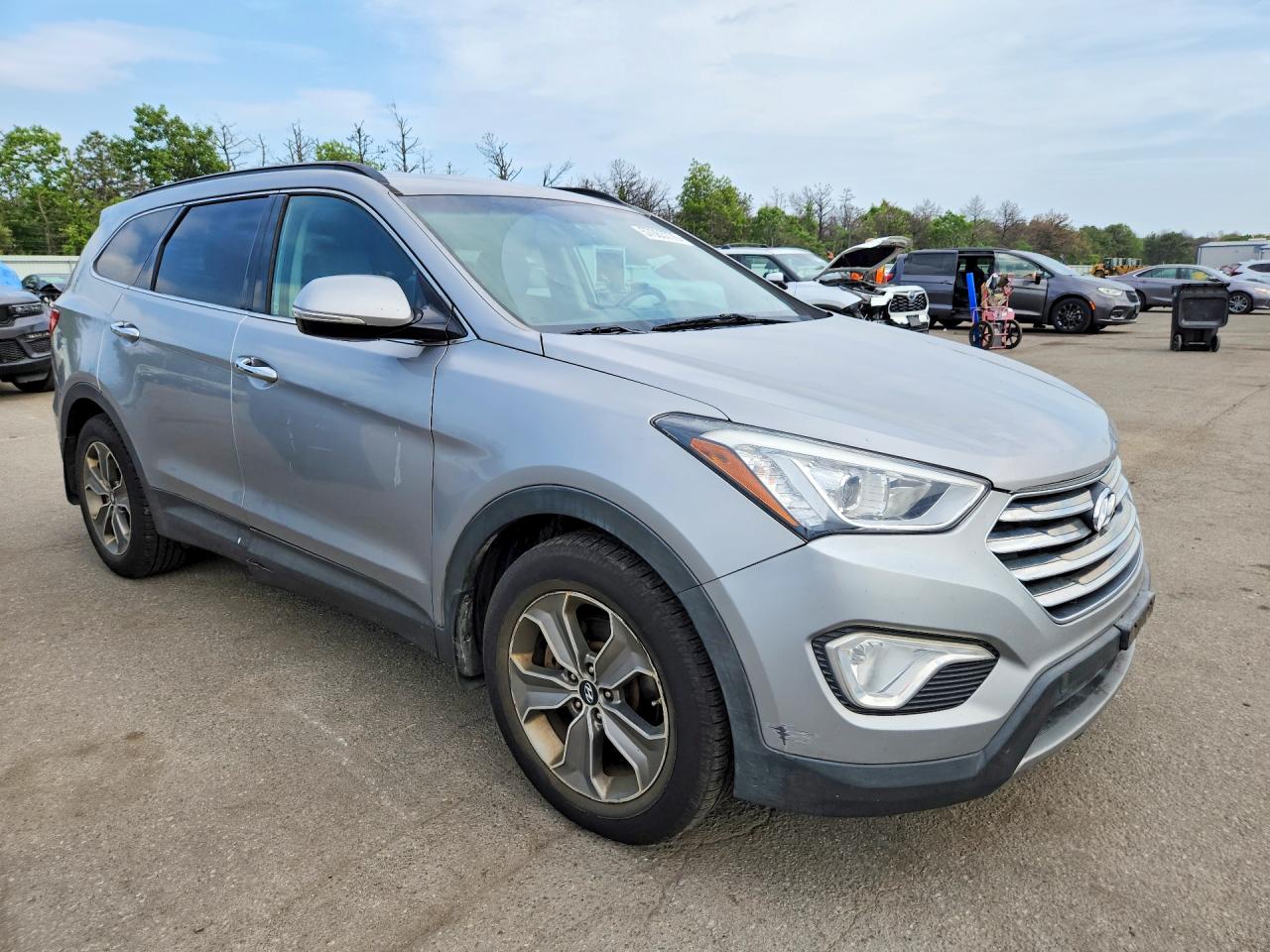 2014 Hyundai Santa Fe Gls Silver vin: KM8SNDHF8EU062879