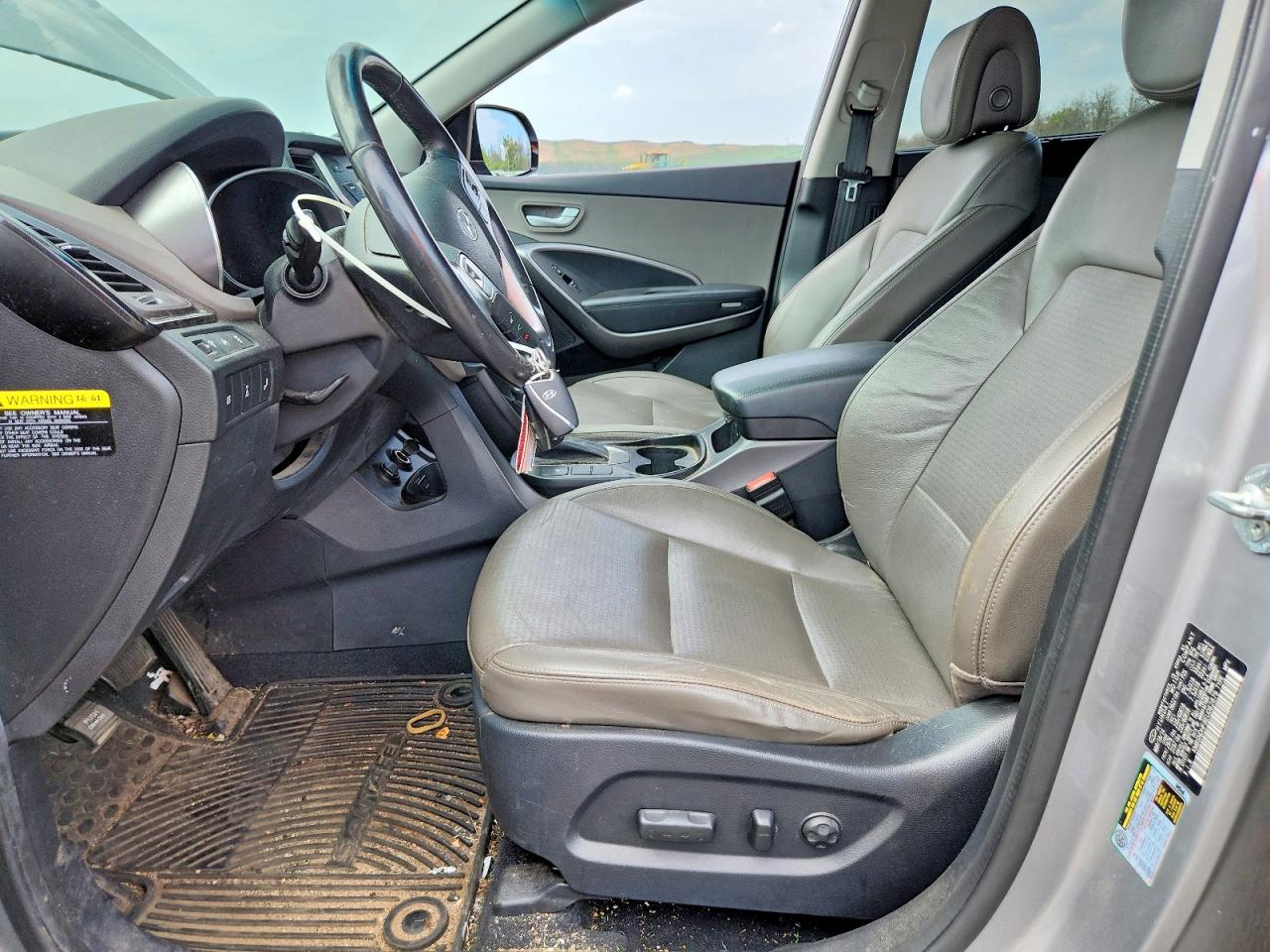 2014 Hyundai Santa Fe Gls Silver vin: KM8SNDHF8EU062879