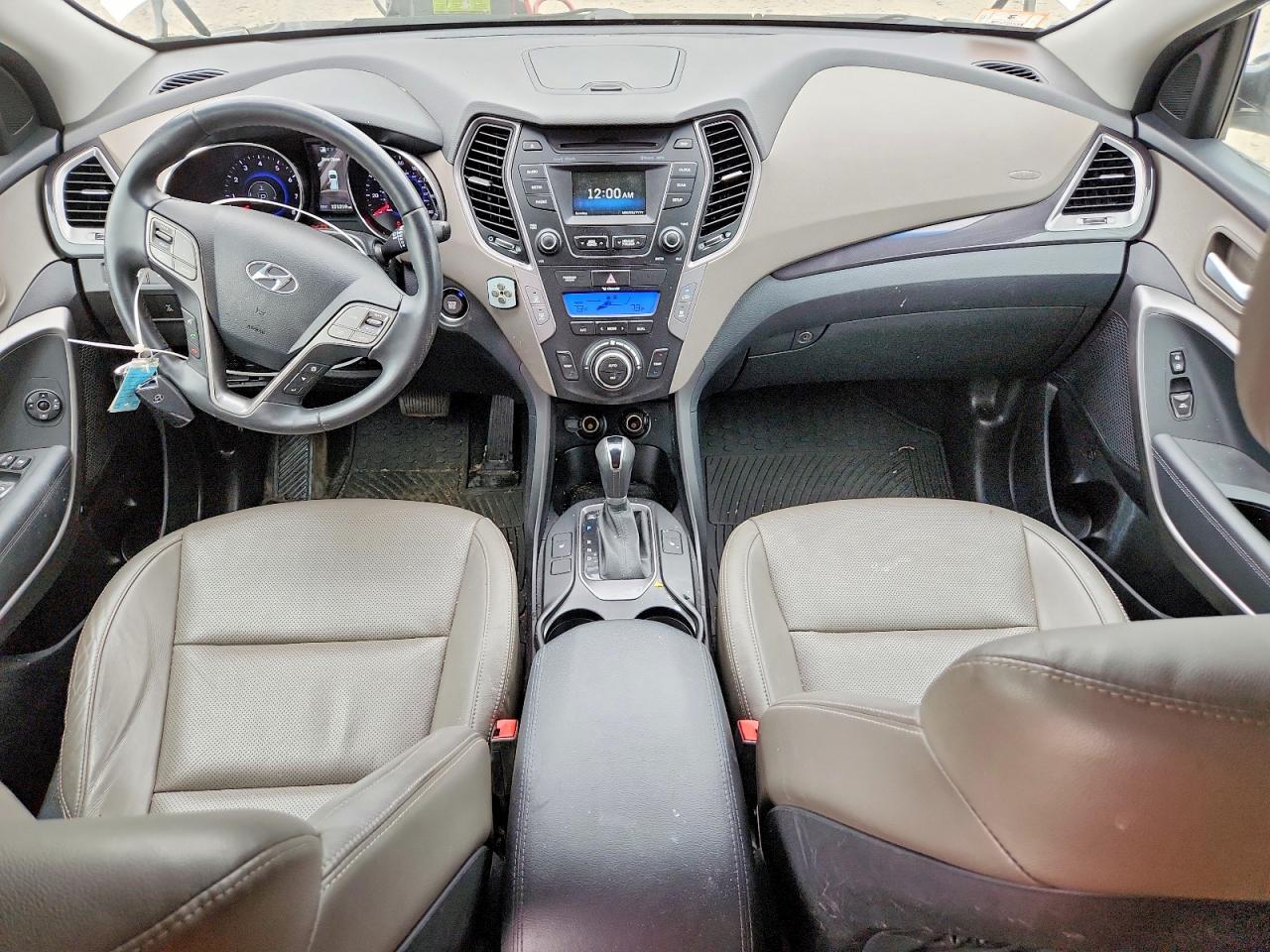 2015 Hyundai Santa Fe Gls White vin: KM8SNDHF8FU112598