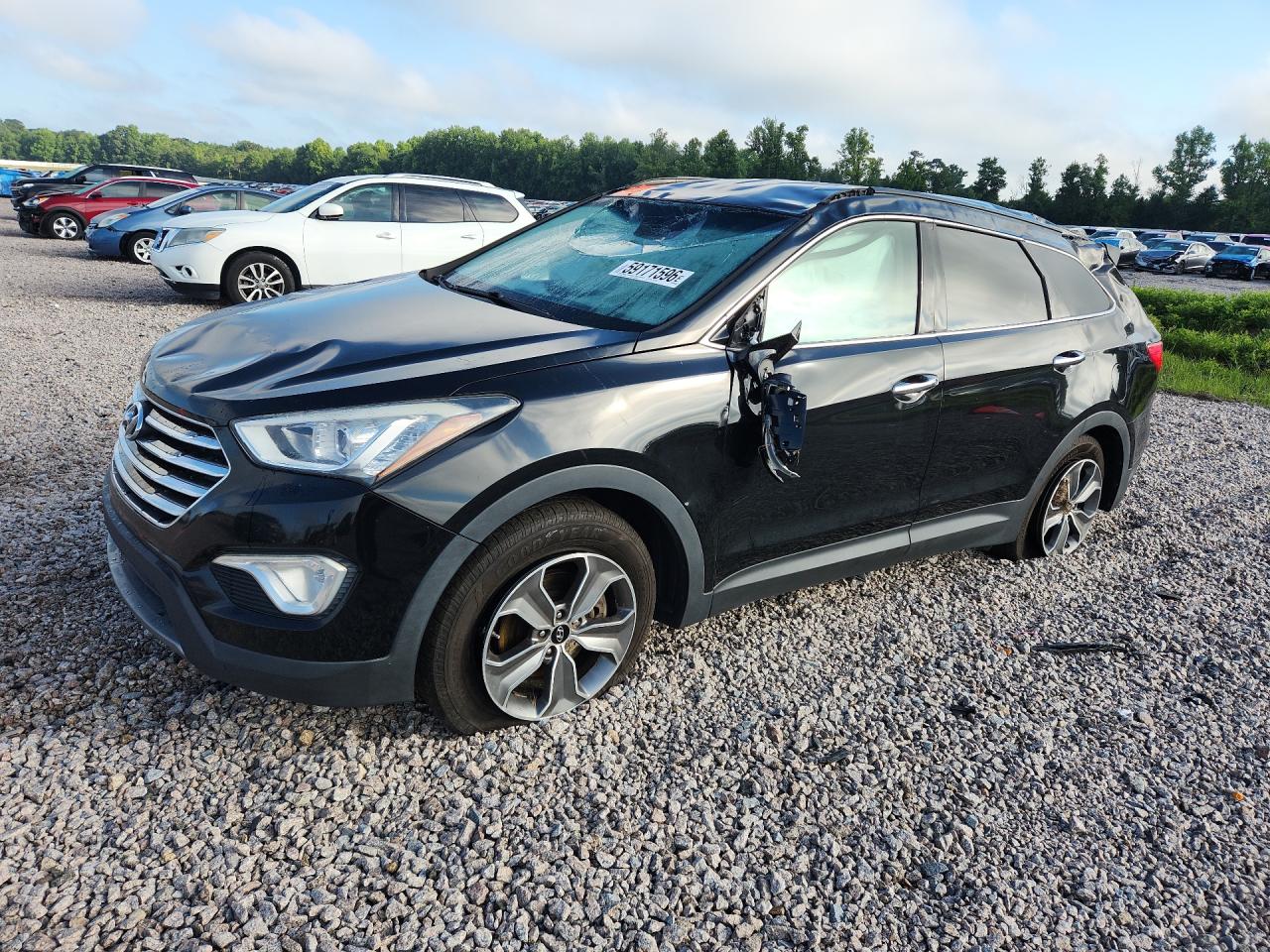 2013 Hyundai Santa Fe Gls Black vin: KM8SNDHF9DU016265