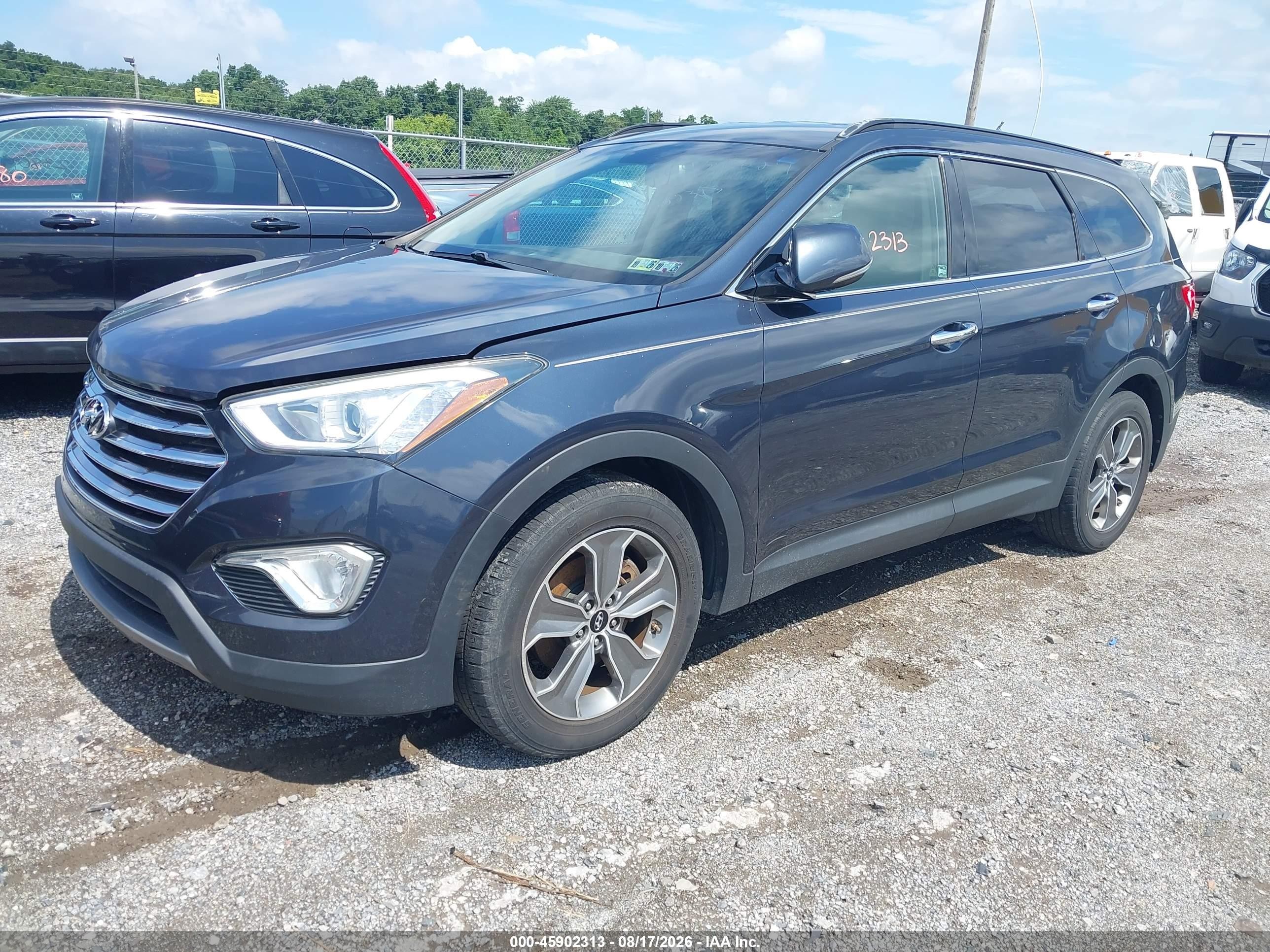 2013 Hyundai Santa Fe Gls Blue vin: KM8SNDHF9DU031624