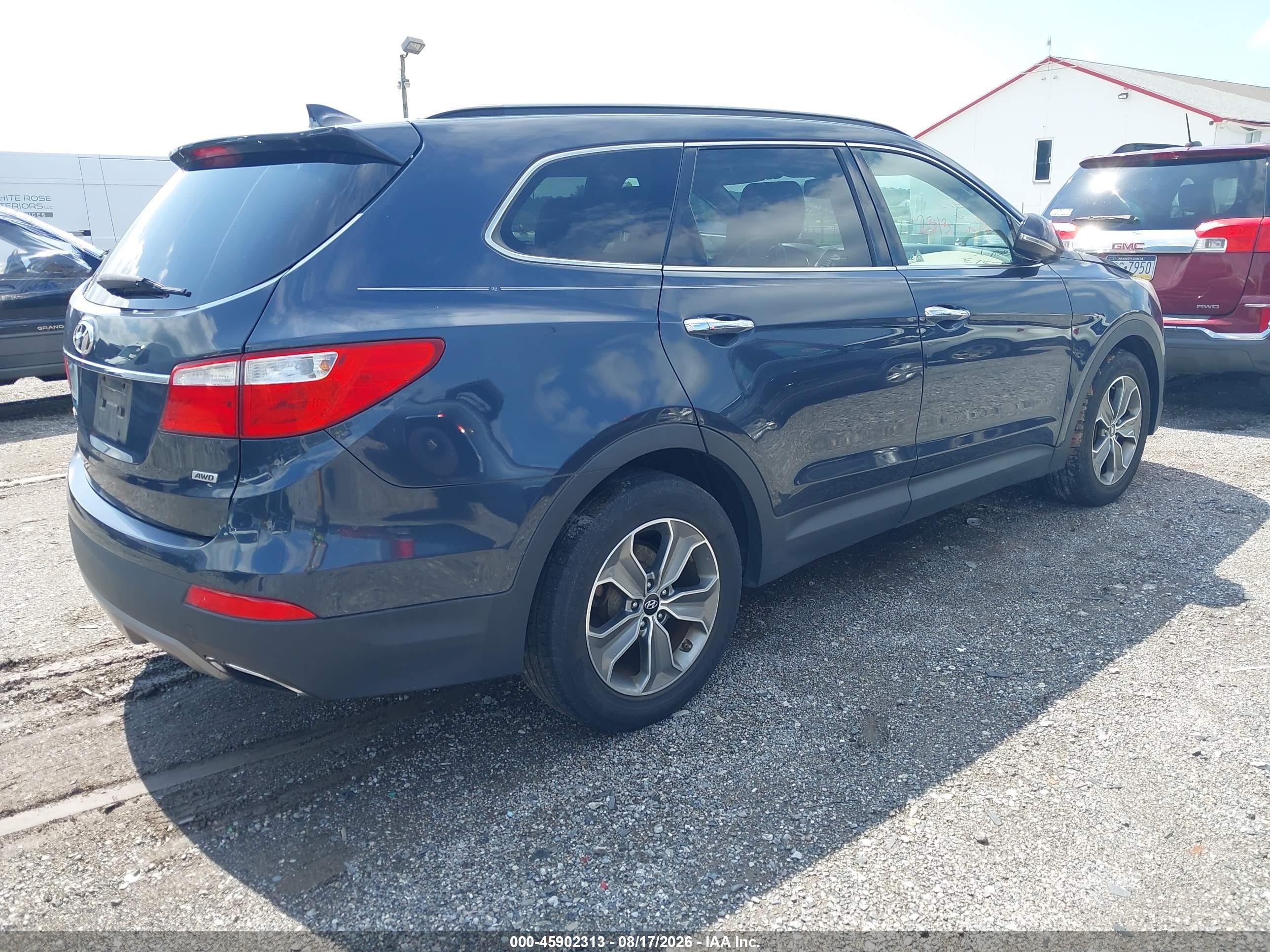 2013 Hyundai Santa Fe Gls Blue vin: KM8SNDHF9DU031624