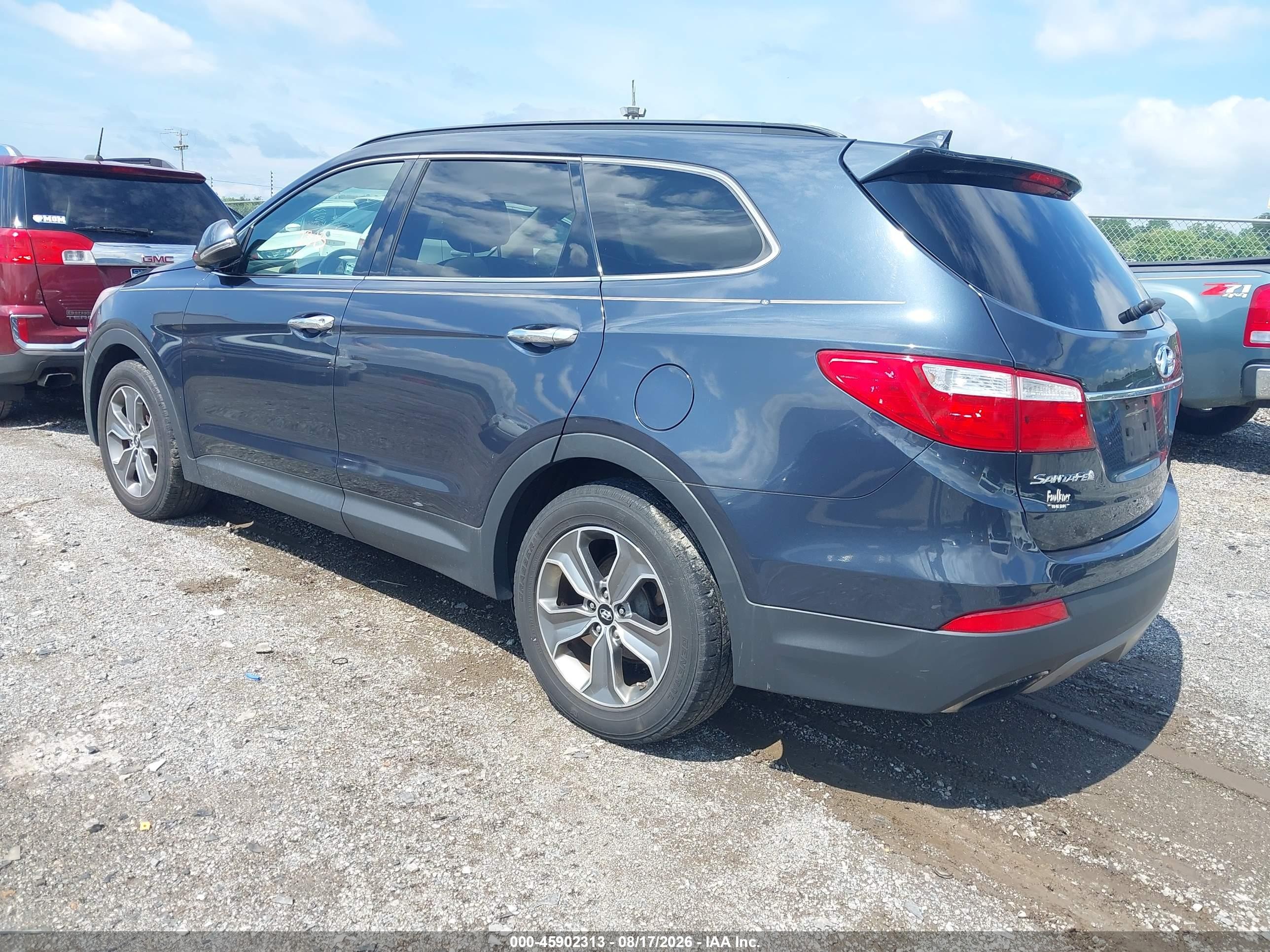 2013 Hyundai Santa Fe Gls Blue vin: KM8SNDHF9DU031624