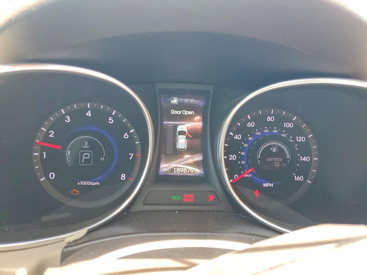 2014 Hyundai Santa Fe Gls Белый vin: KM8SNDHF9EU037070