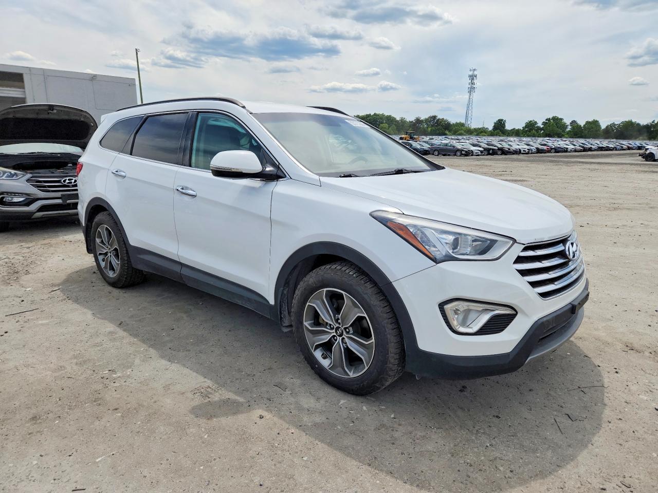 2014 Hyundai Santa Fe Gls Белый vin: KM8SNDHF9EU037070
