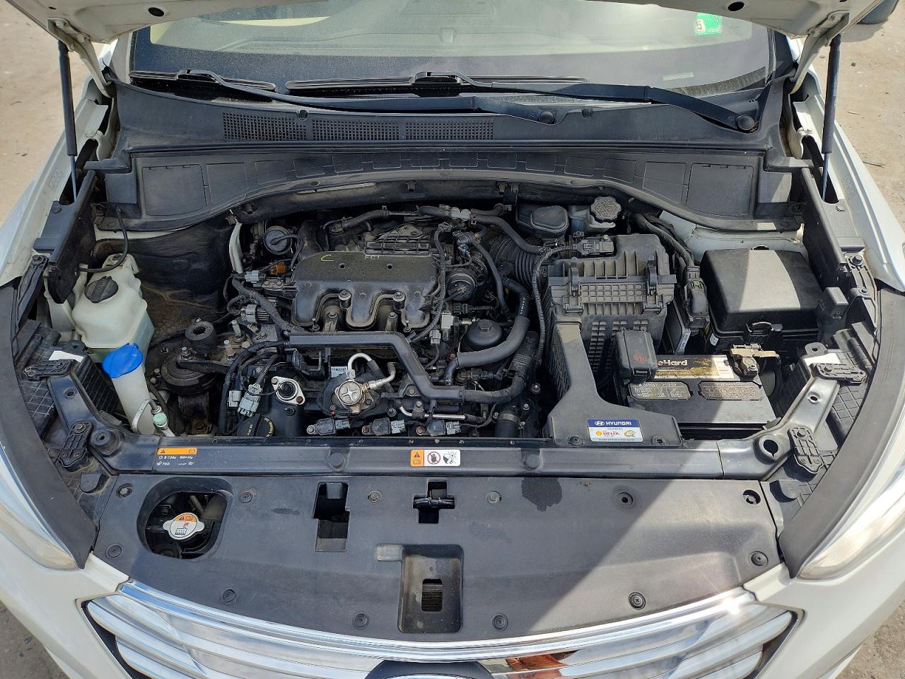 2014 Hyundai Santa Fe Gls Белый vin: KM8SNDHF9EU037070