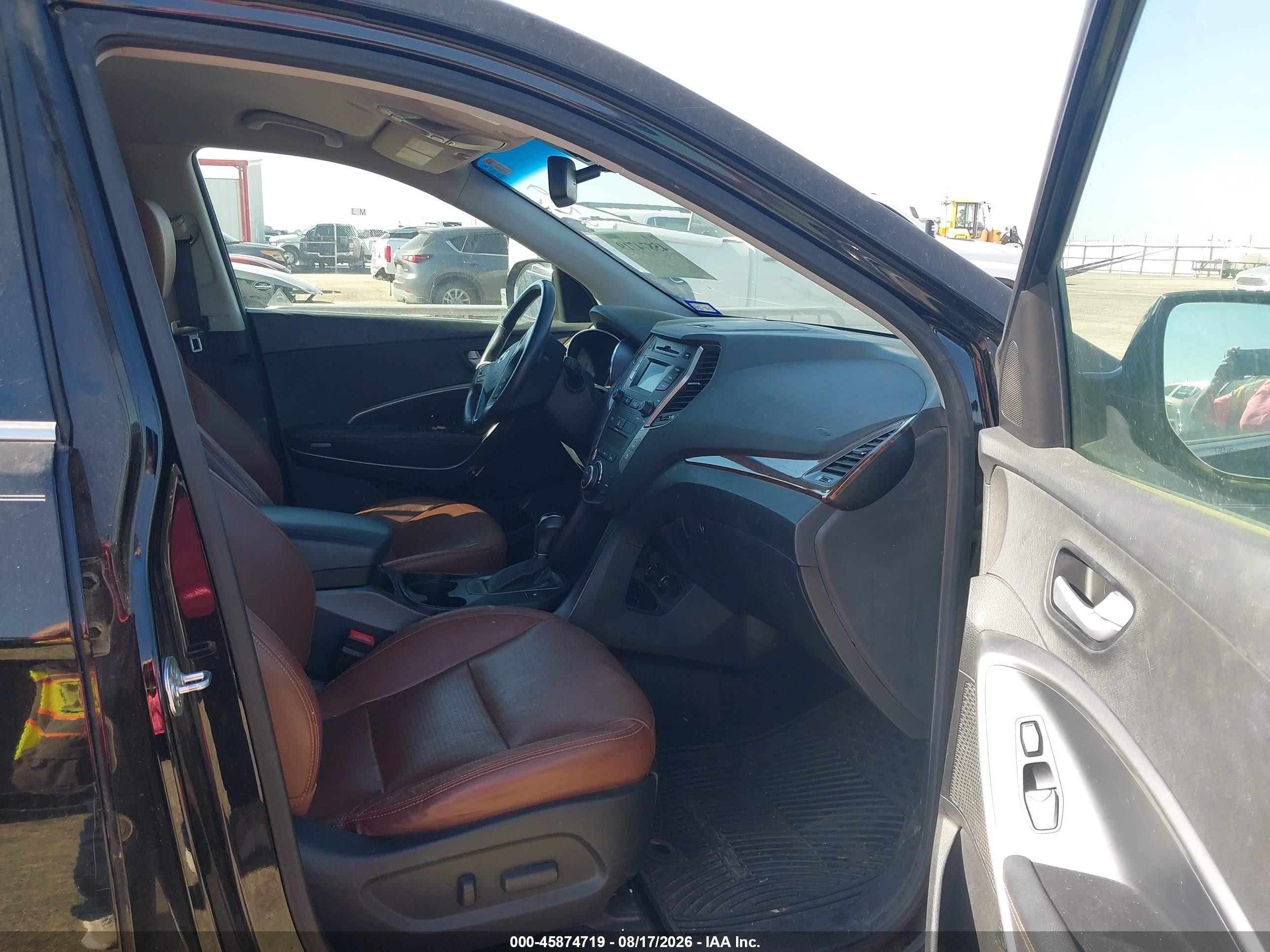 2014 Hyundai Santa Fe Limited Black vin: KM8SNDHF9EU043113