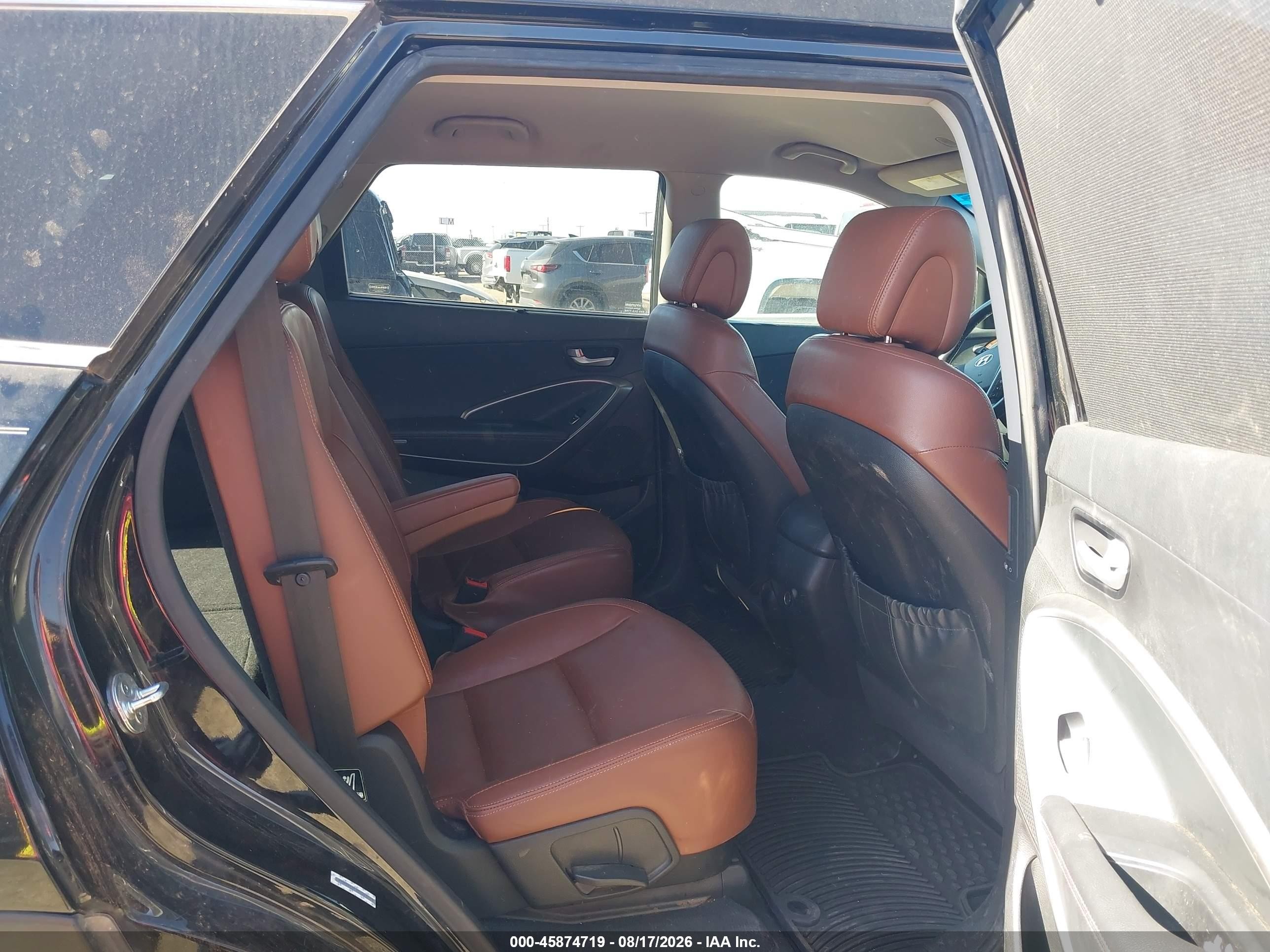 2014 Hyundai Santa Fe Limited Black vin: KM8SNDHF9EU043113