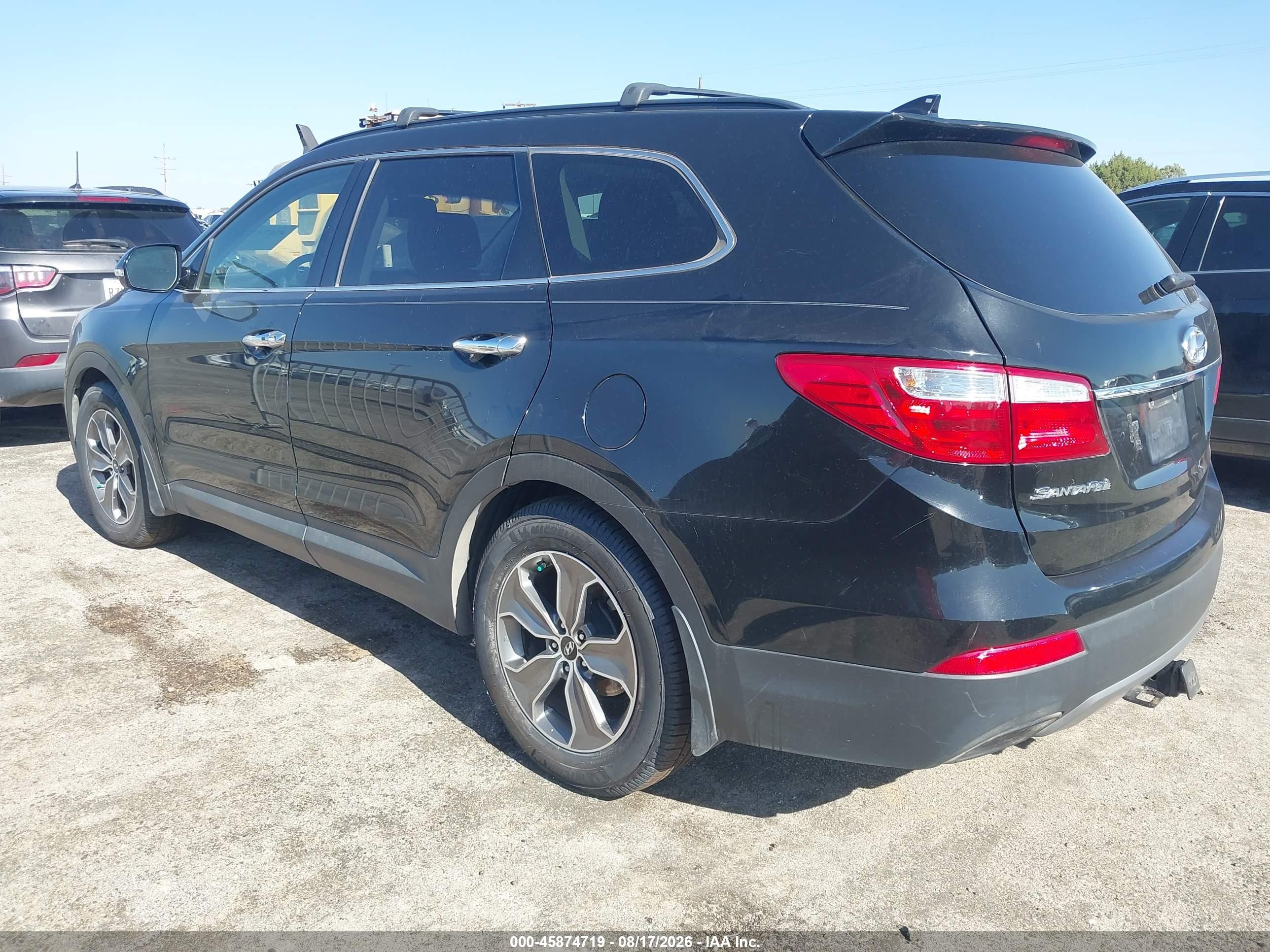 2014 Hyundai Santa Fe Limited Black vin: KM8SNDHF9EU043113