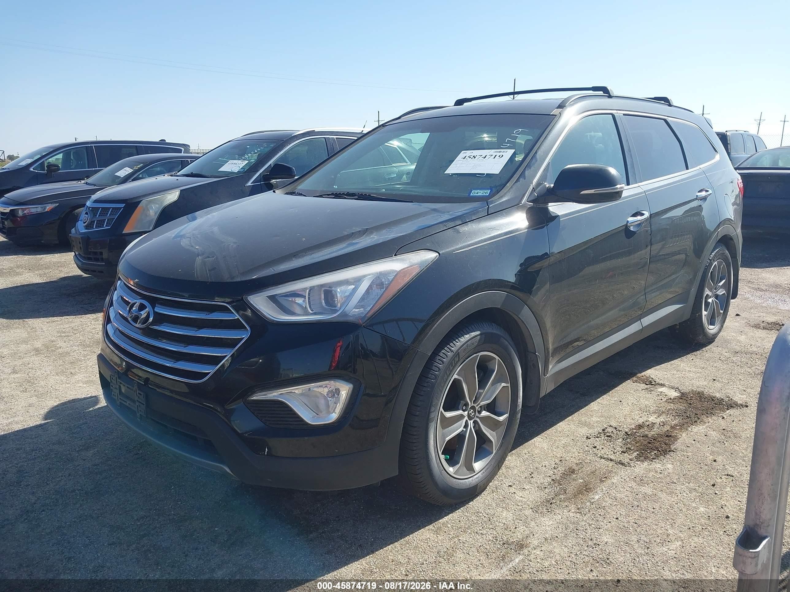2014 Hyundai Santa Fe Limited Black vin: KM8SNDHF9EU043113
