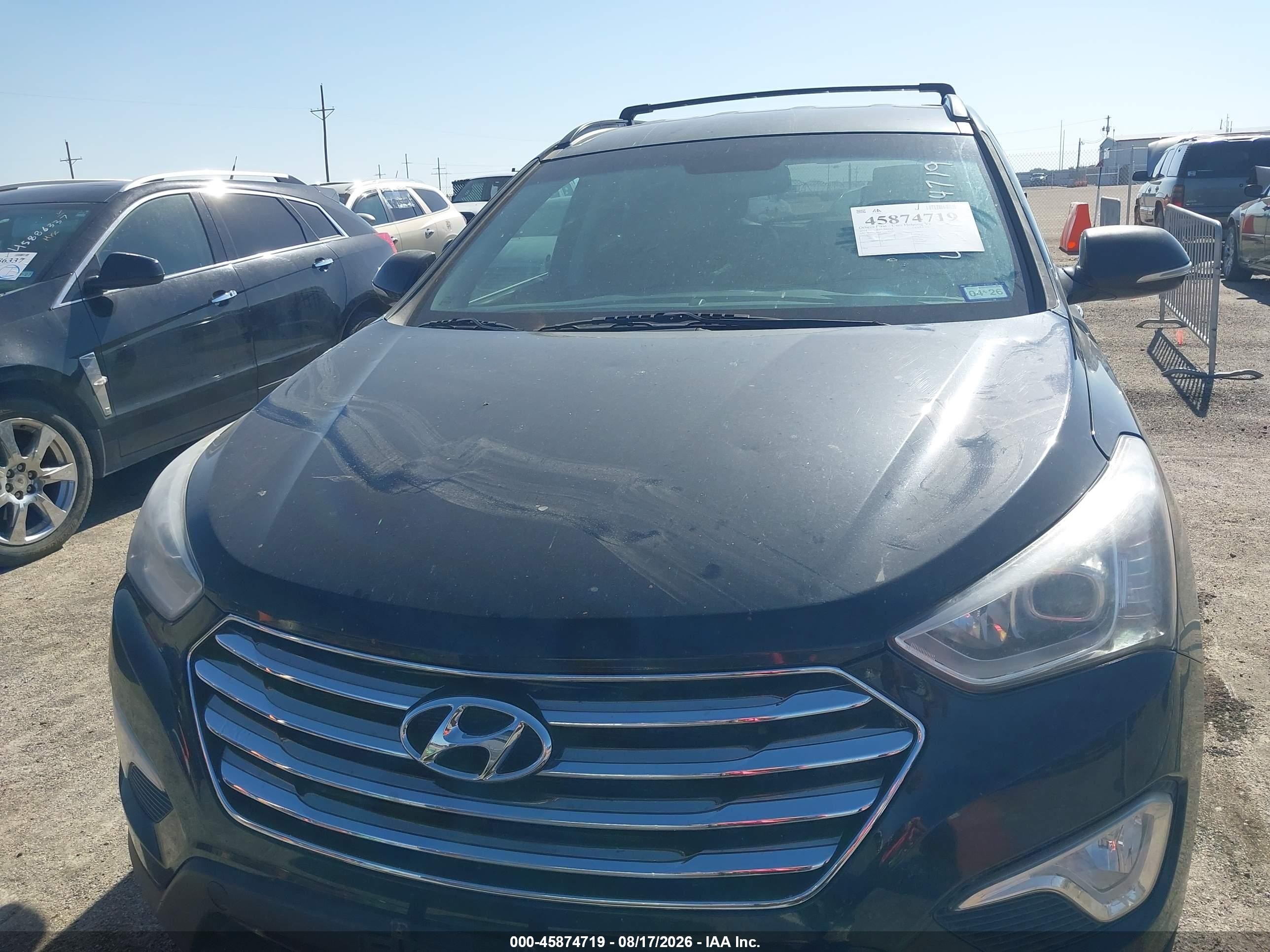 2014 Hyundai Santa Fe Limited Black vin: KM8SNDHF9EU043113