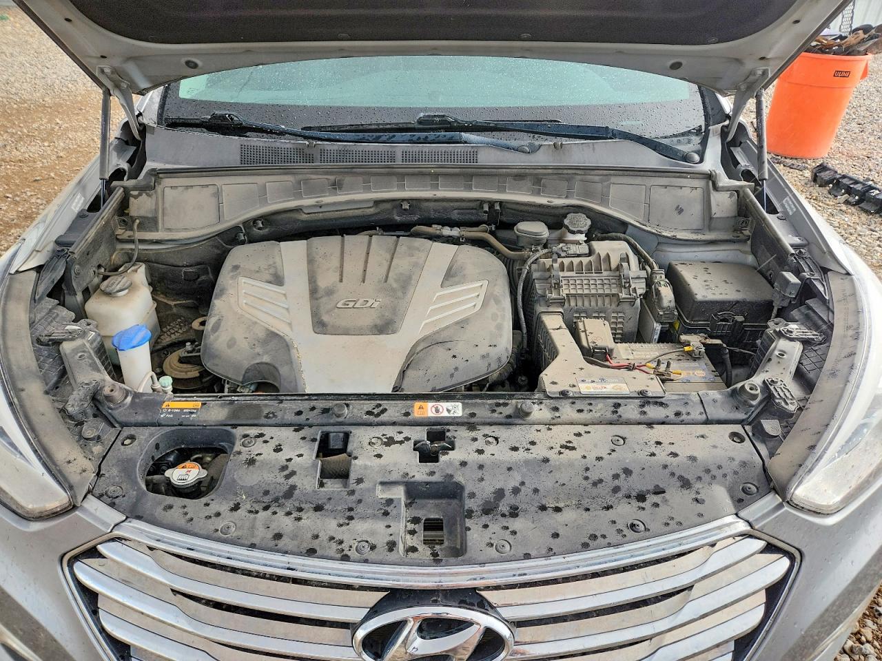 2014 Hyundai Santa Fe Gls Silver vin: KM8SNDHF9EU061711