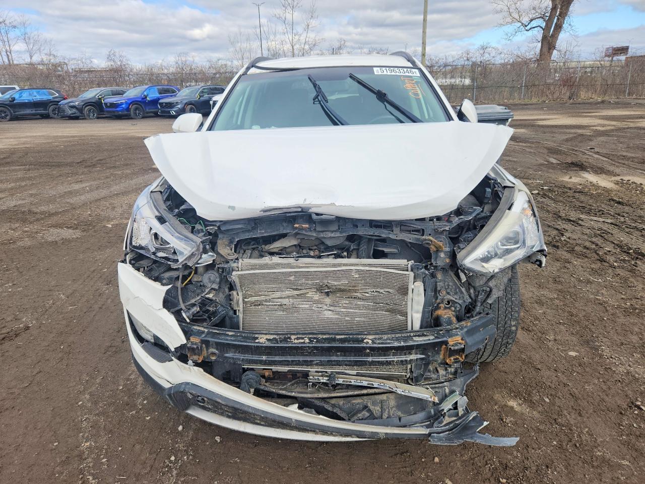 2015 Hyundai Santa Fe Gls Белый vin: KM8SNDHF9FU094208