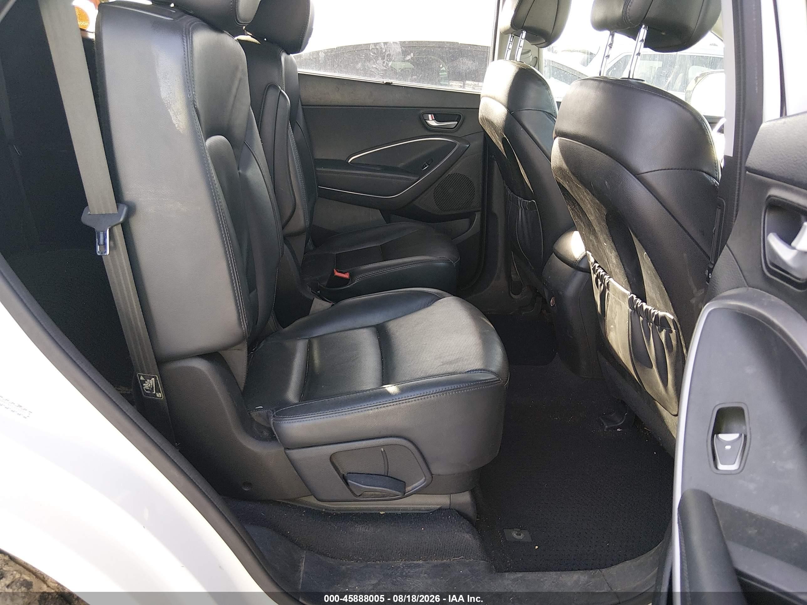 2015 Hyundai Santa Fe Limited White vin: KM8SNDHF9FU125201