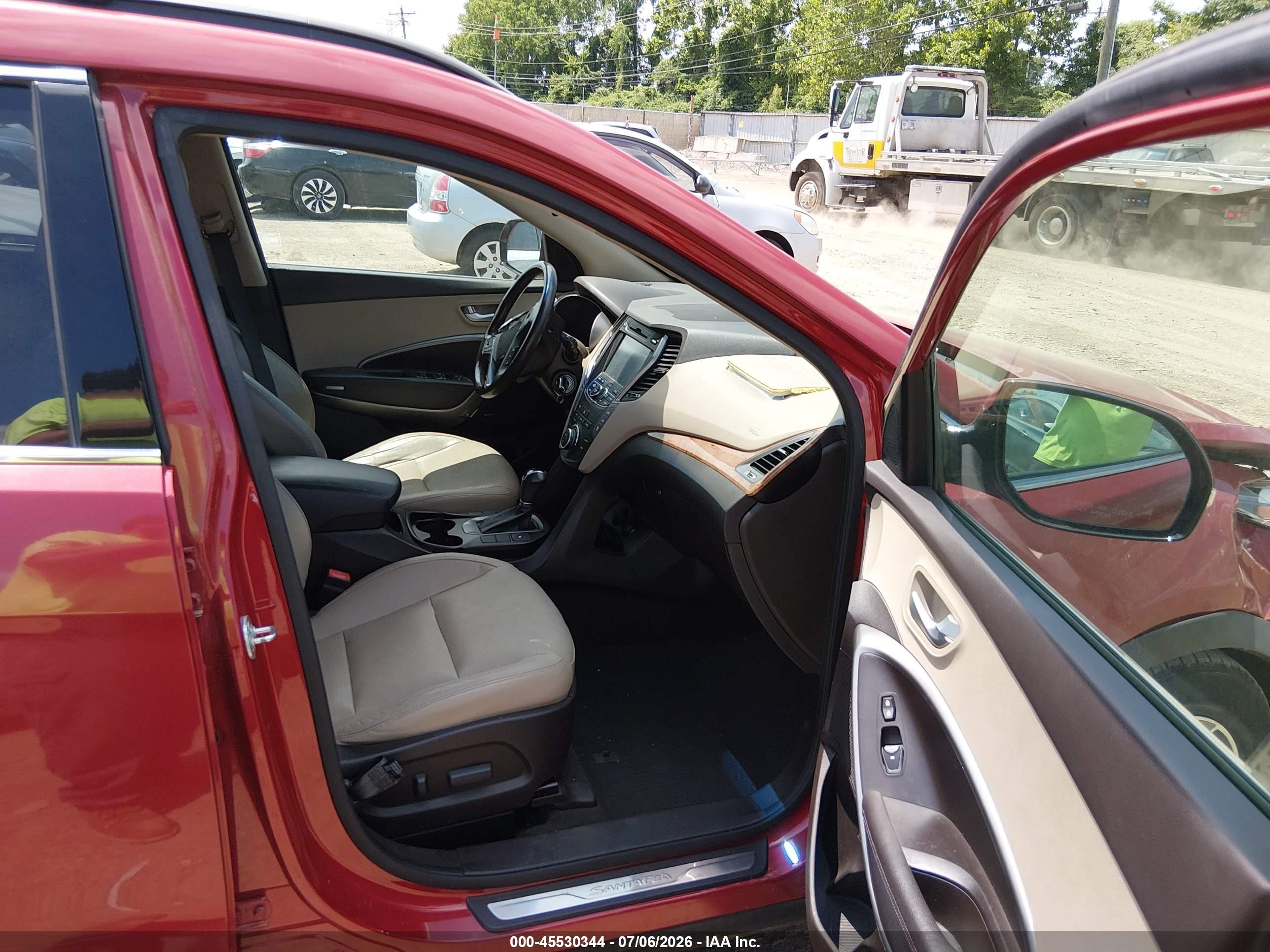 2013 Hyundai Santa Fe Gls Красный vin: KM8SNDHFXDU012807