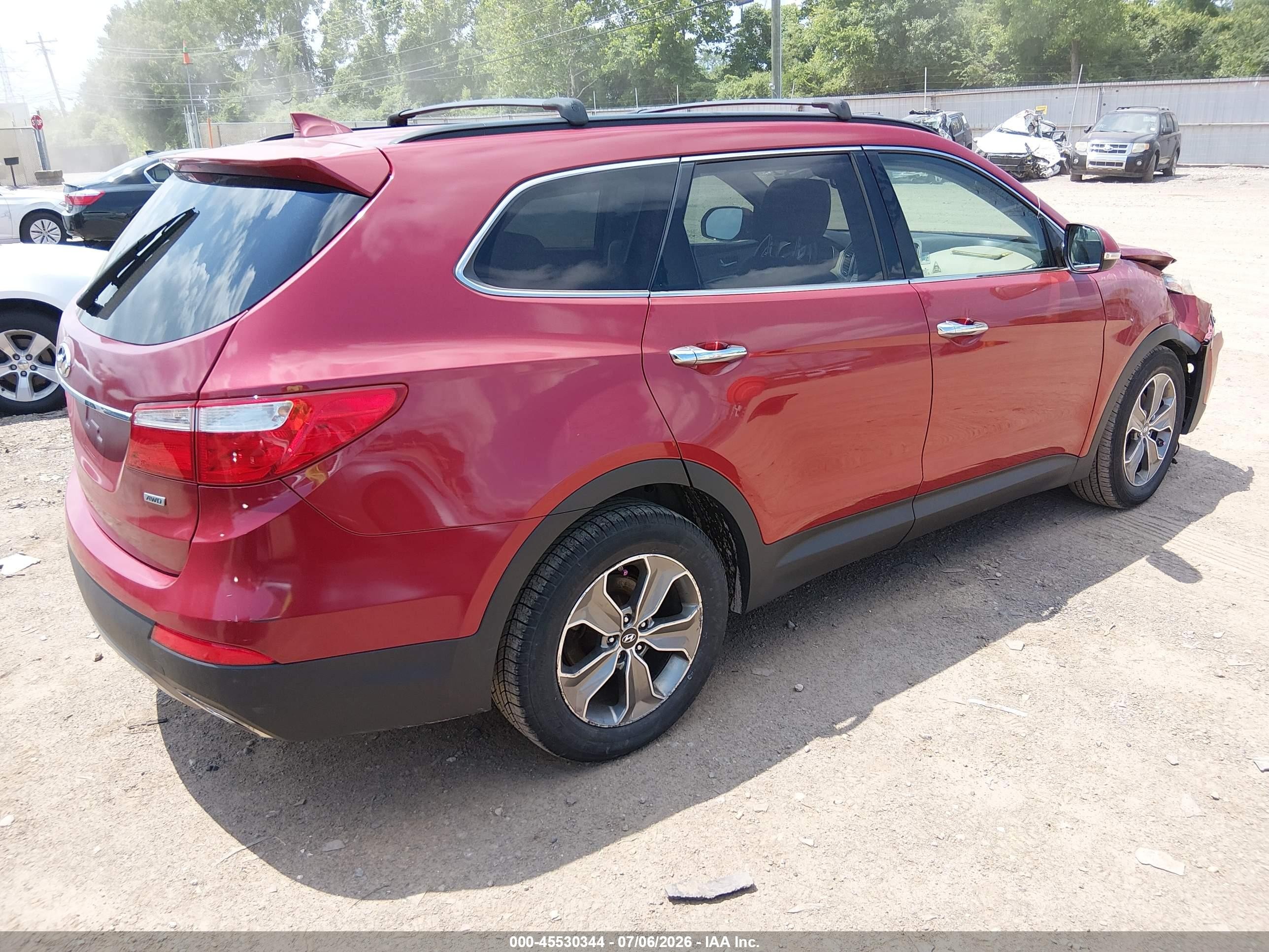2013 Hyundai Santa Fe Gls Красный vin: KM8SNDHFXDU012807
