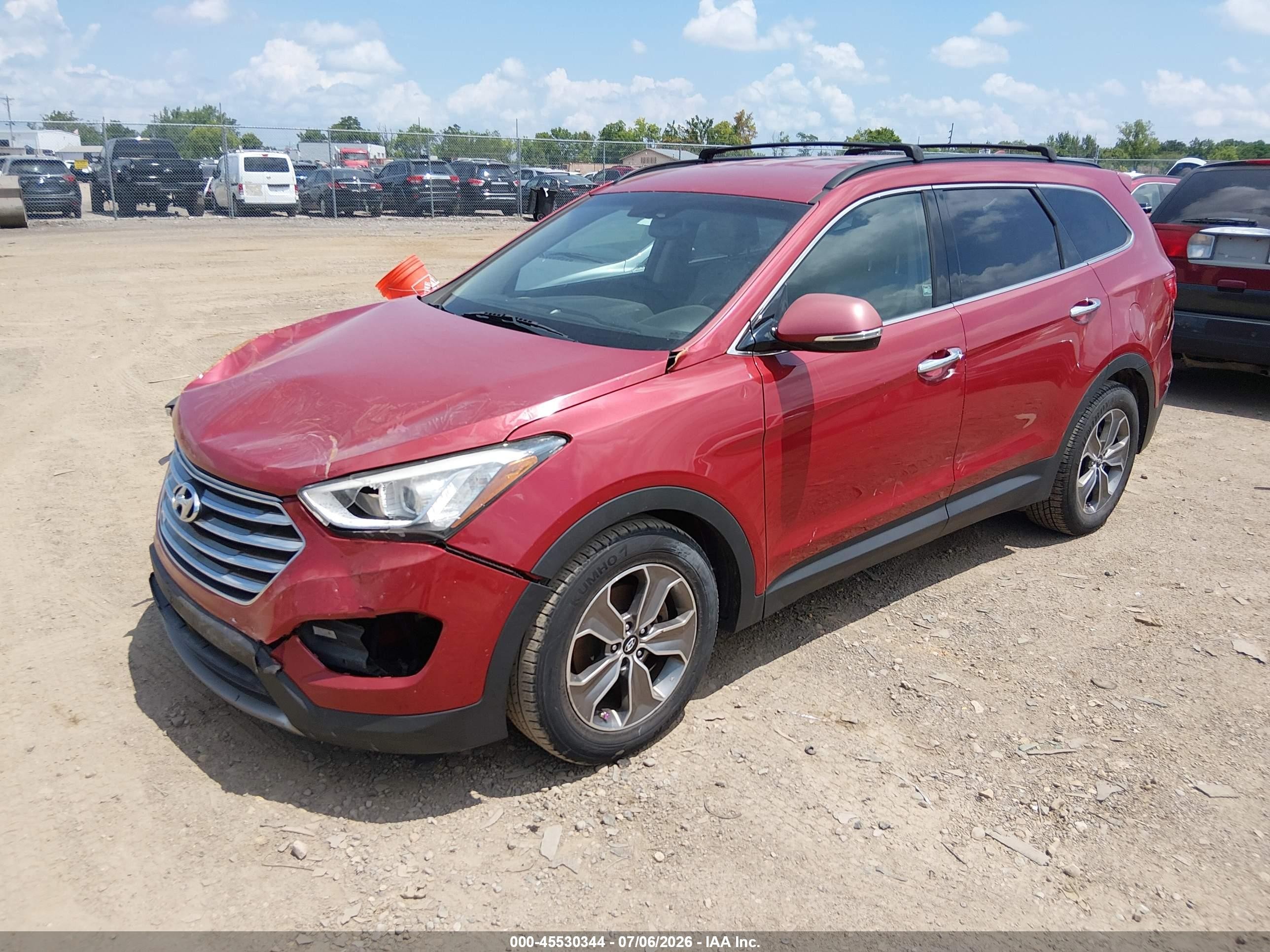 2013 Hyundai Santa Fe Gls Красный vin: KM8SNDHFXDU012807