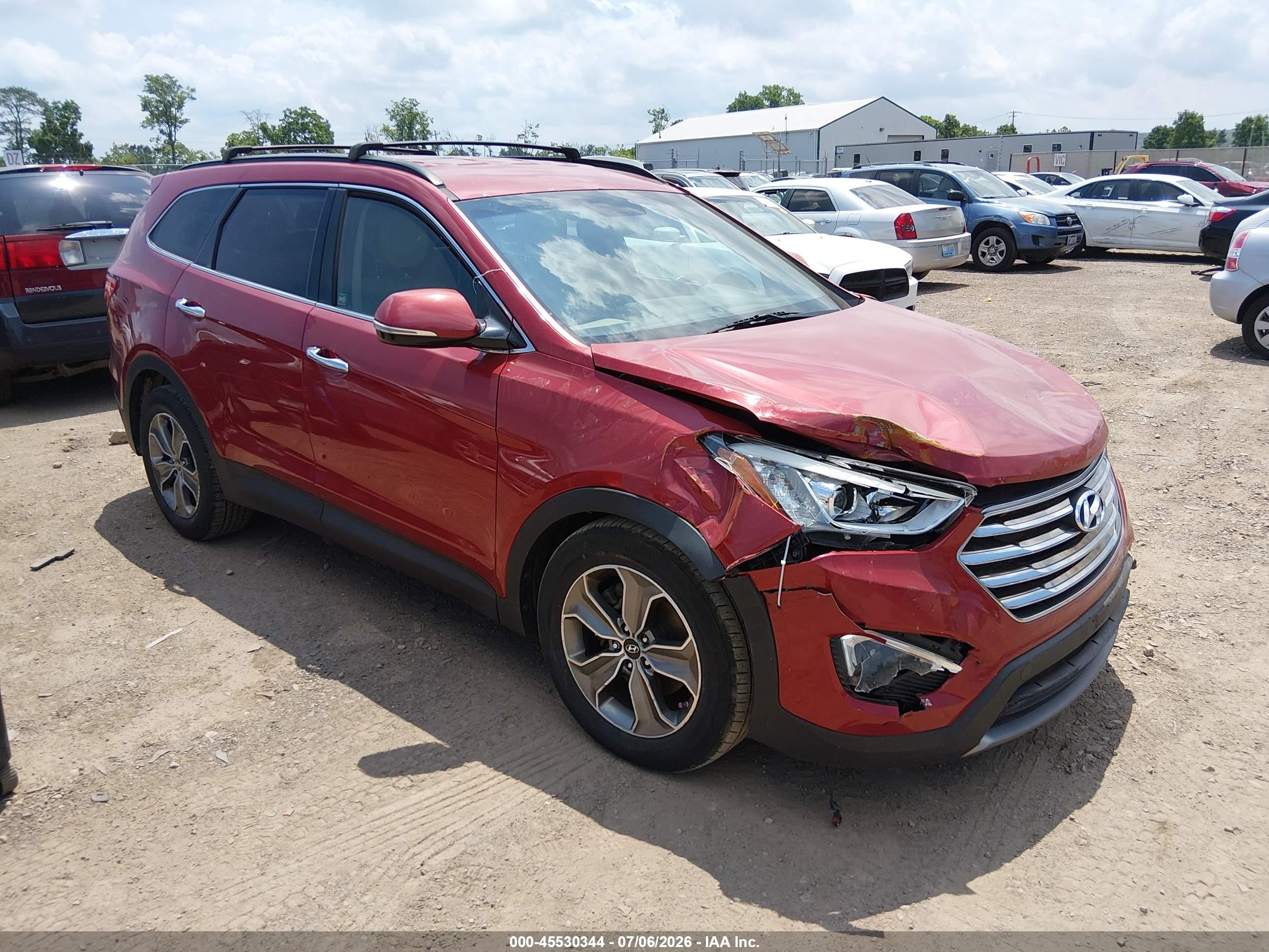 2013 Hyundai Santa Fe Gls Красный vin: KM8SNDHFXDU012807