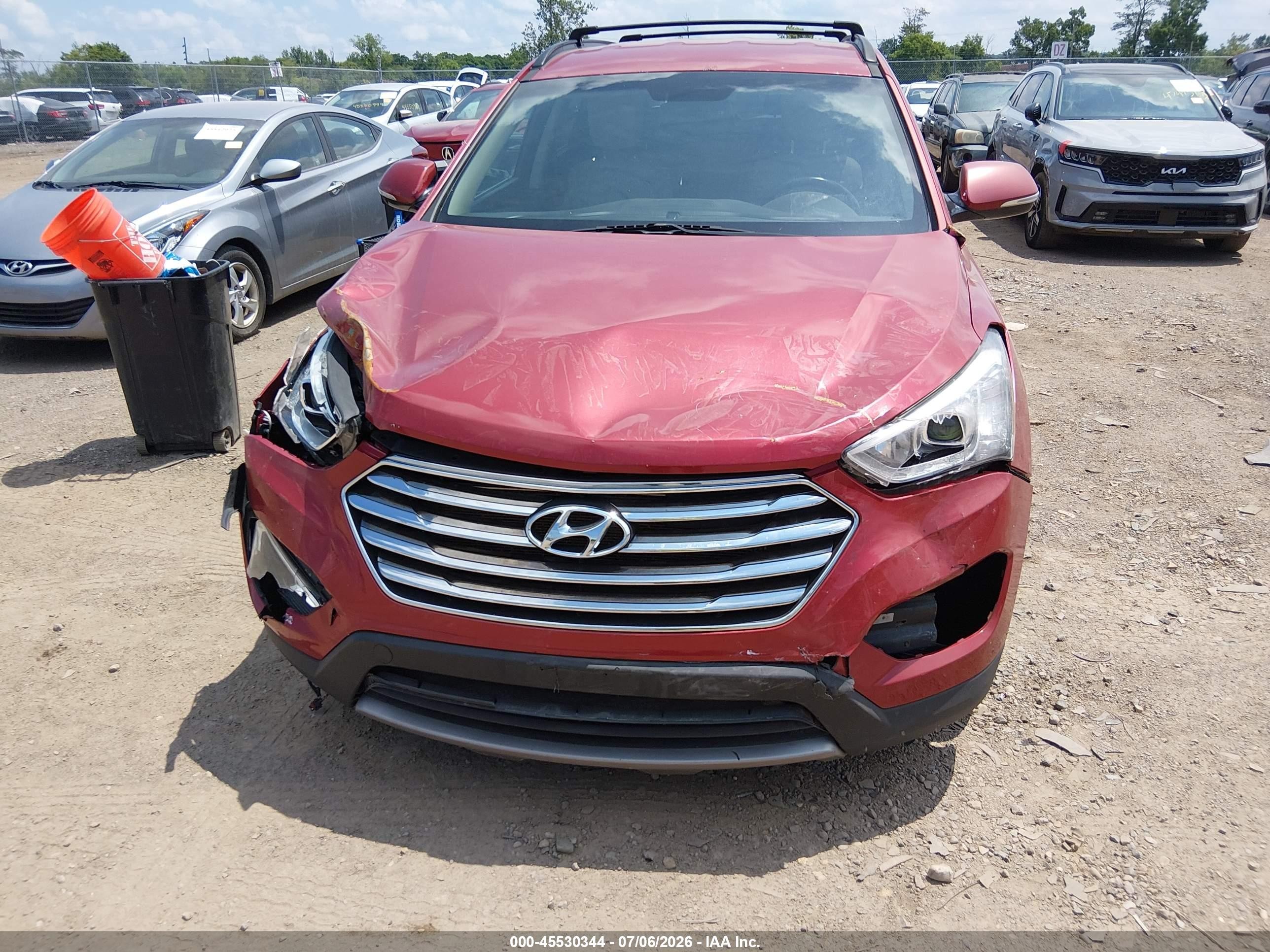 2013 Hyundai Santa Fe Gls Красный vin: KM8SNDHFXDU012807