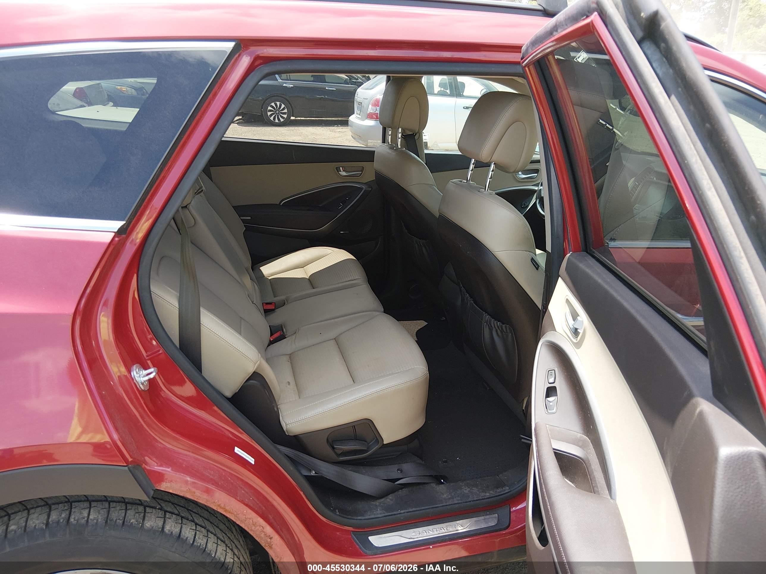 2013 Hyundai Santa Fe Gls Красный vin: KM8SNDHFXDU012807