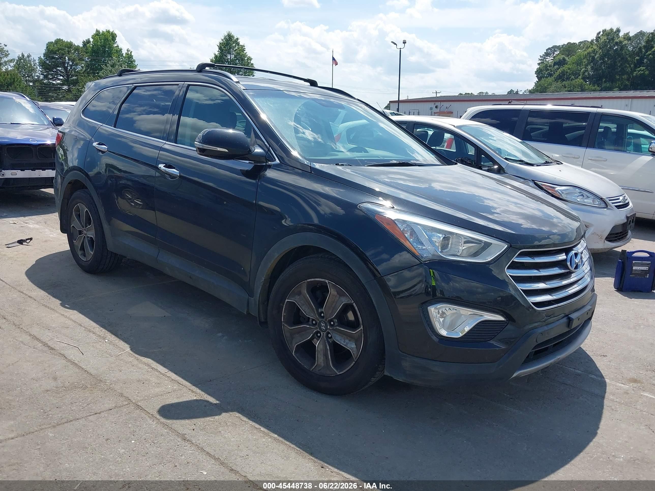 2014 Hyundai Santa Fe Gls Black vin: KM8SNDHFXEU063001