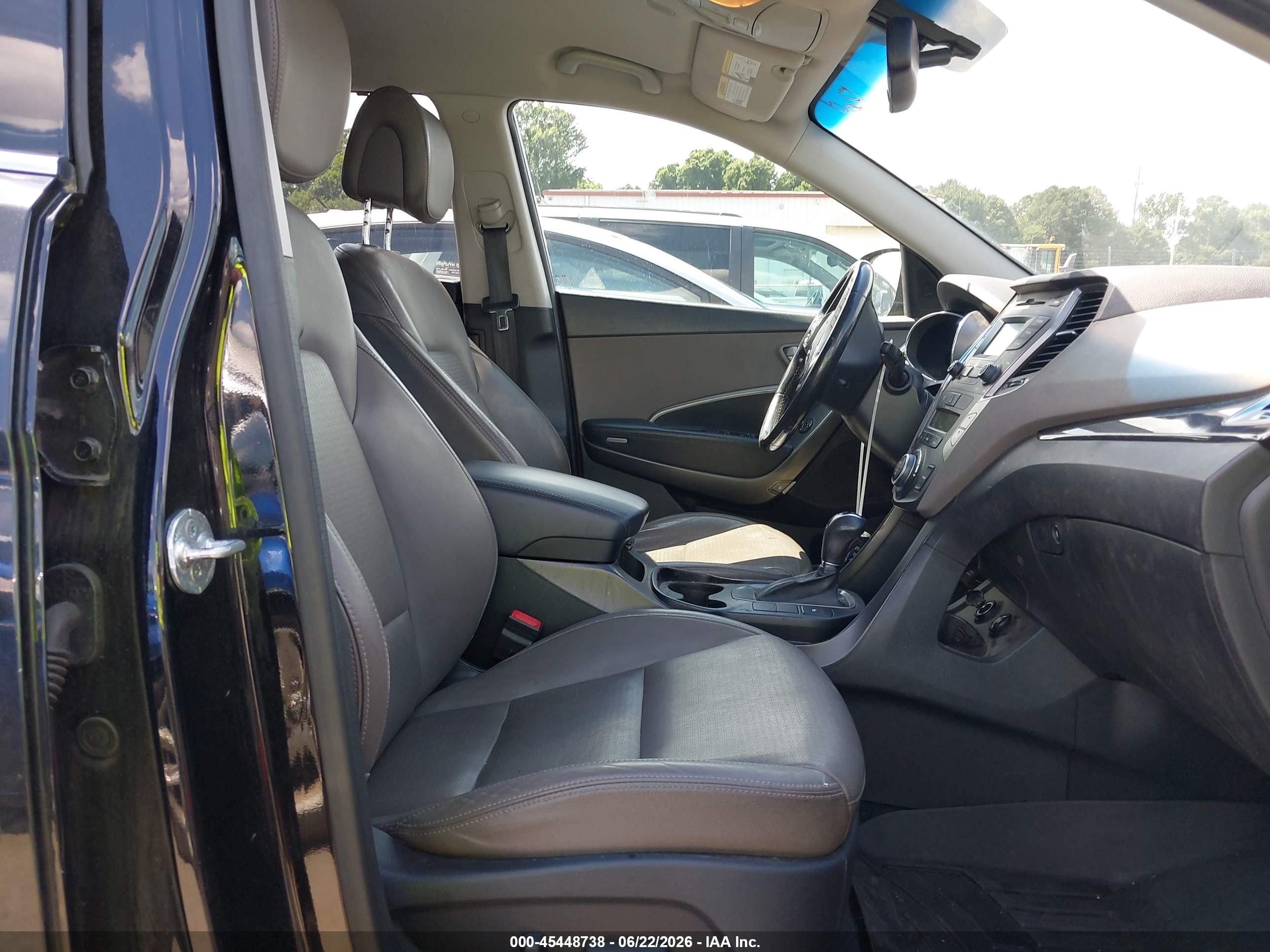 2014 Hyundai Santa Fe Gls Black vin: KM8SNDHFXEU063001