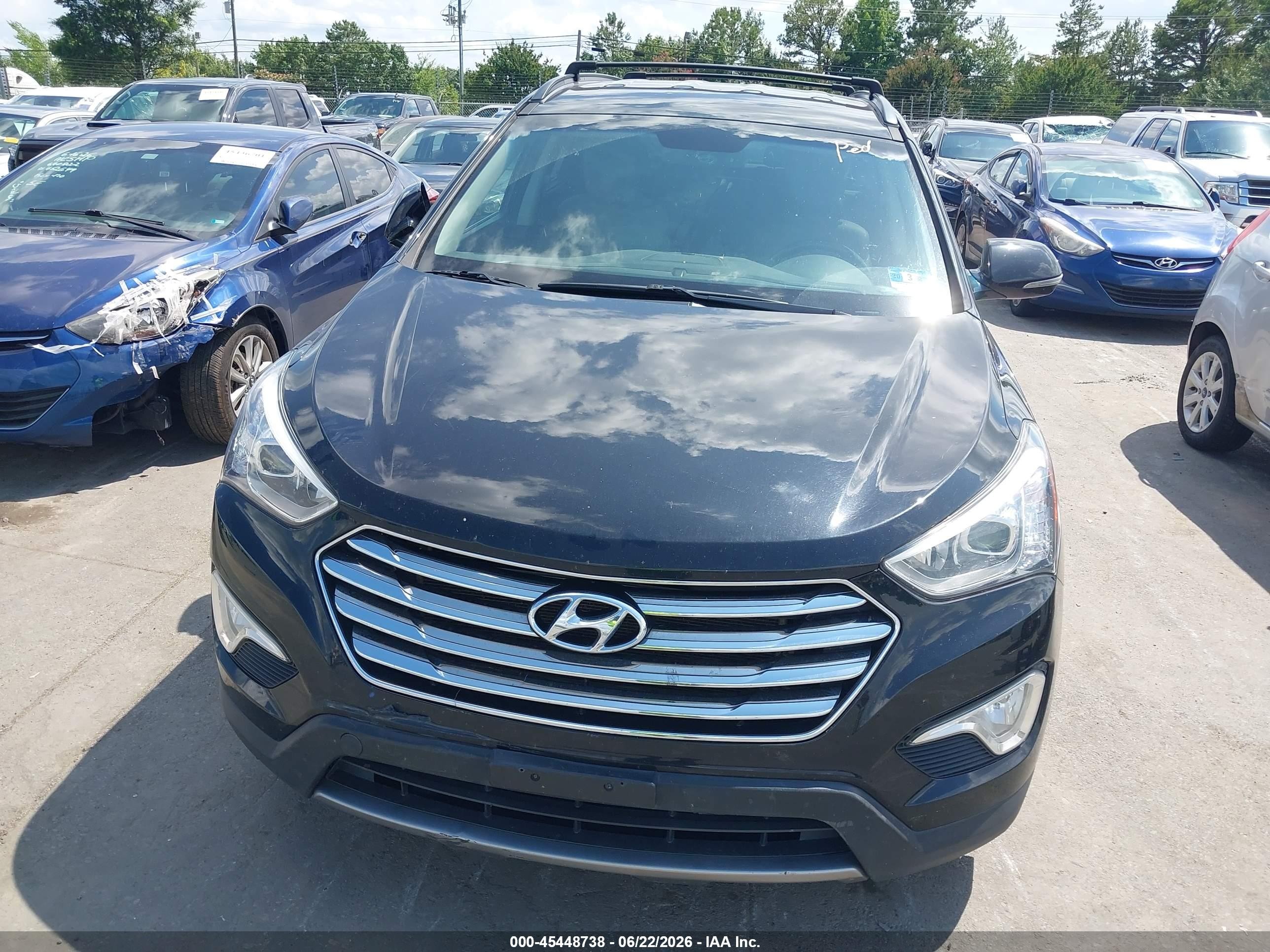 2014 Hyundai Santa Fe Gls Black vin: KM8SNDHFXEU063001