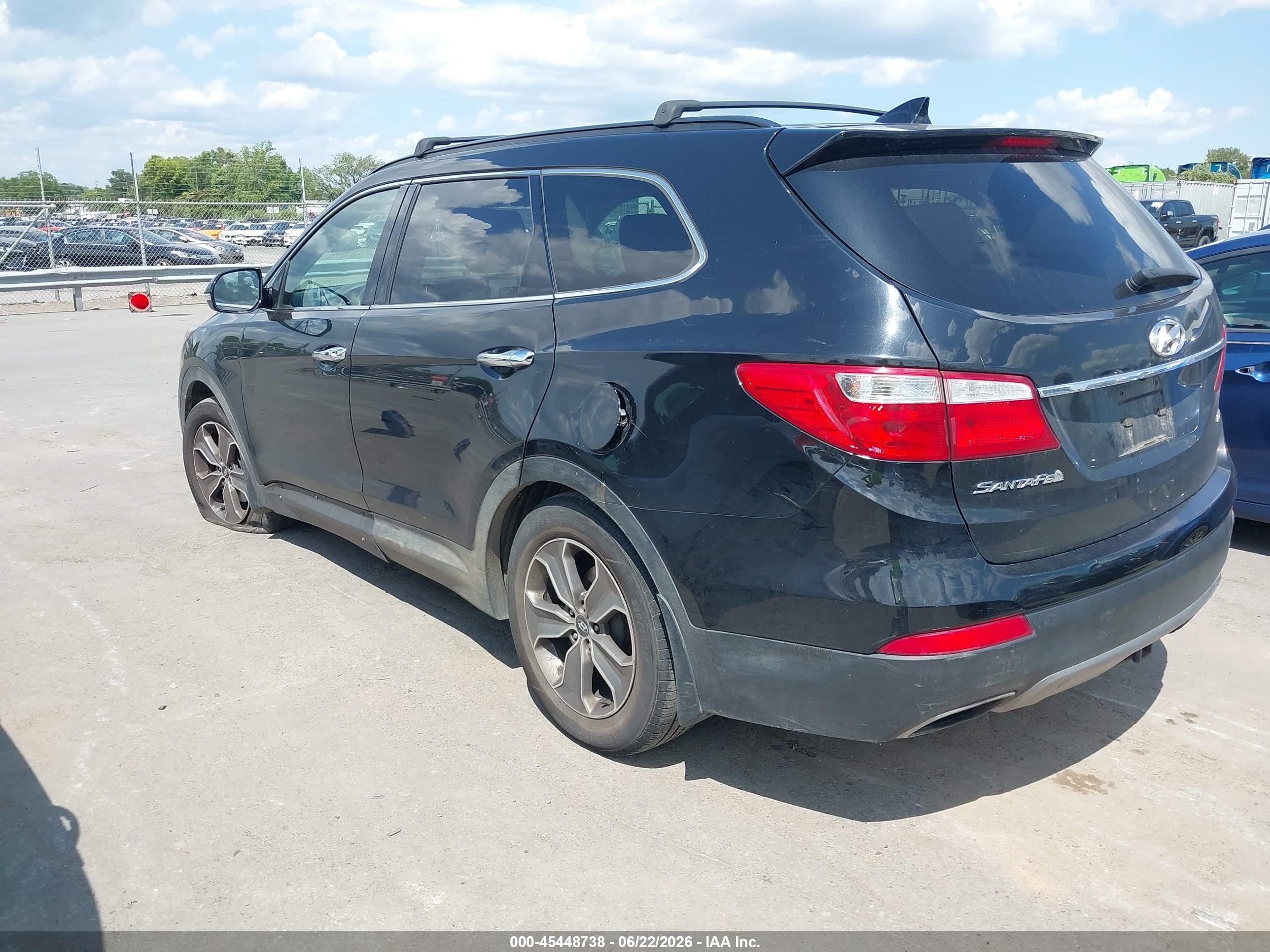 2014 Hyundai Santa Fe Gls Black vin: KM8SNDHFXEU063001