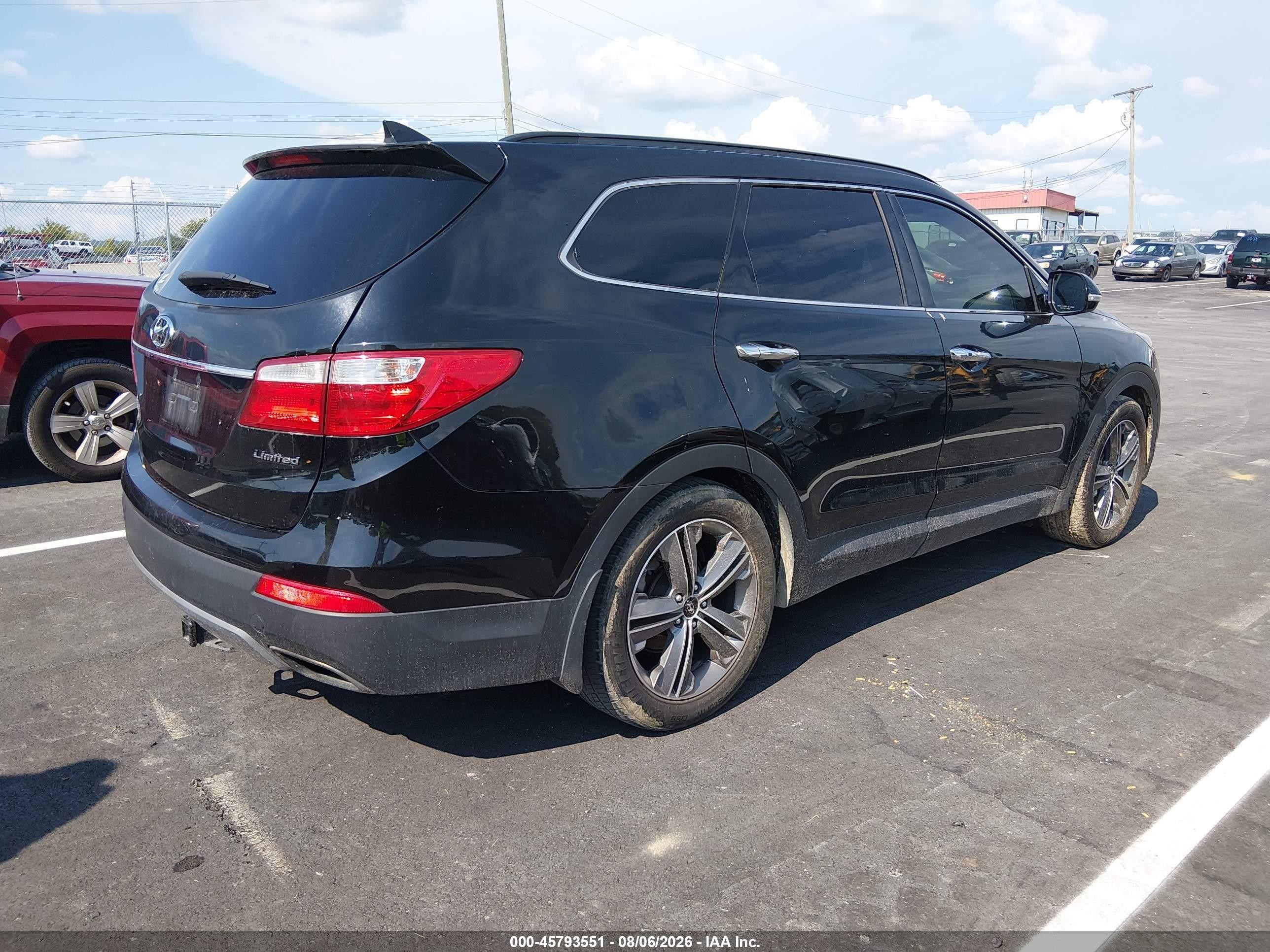2013 Hyundai Santa Fe Limited Black vin: KM8SR4HF0DU010195