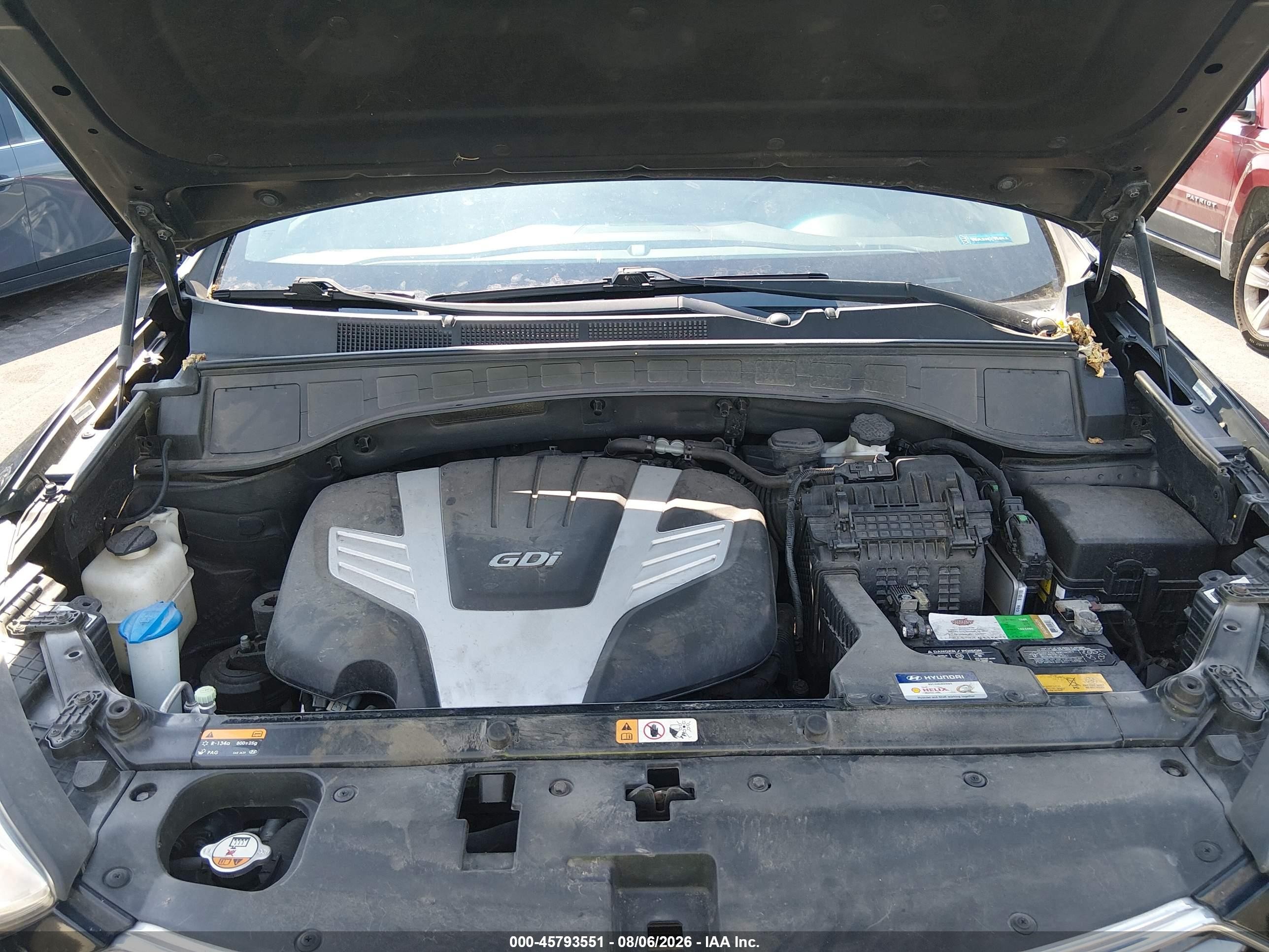 2013 Hyundai Santa Fe Limited Black vin: KM8SR4HF0DU010195