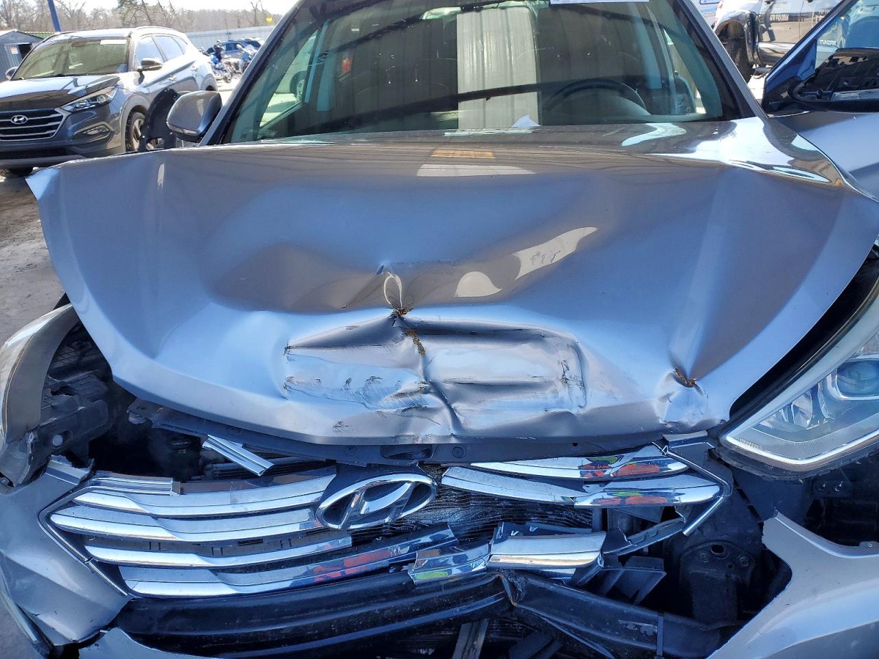 2014 Hyundai Santa Fe Gls Серебряный vin: KM8SR4HF0EU039195