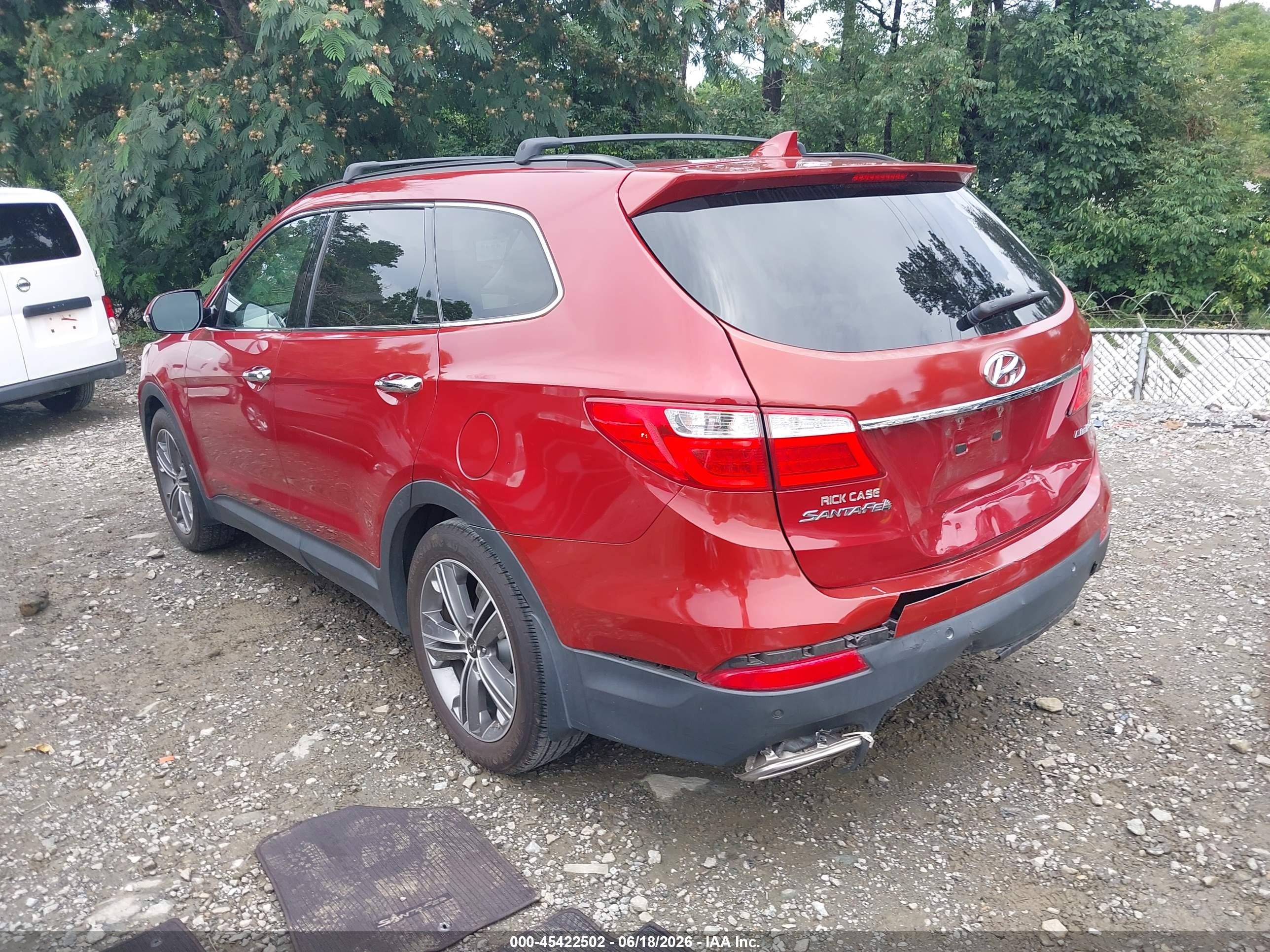 2014 Hyundai Santa Fe Limited Red vin: KM8SR4HF0EU072410