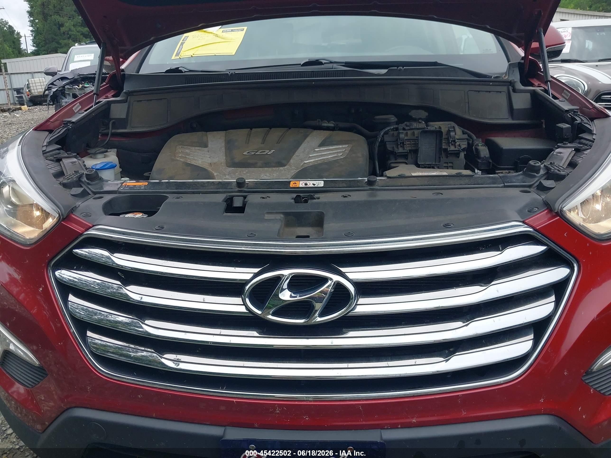 2014 Hyundai Santa Fe Limited Red vin: KM8SR4HF0EU072410