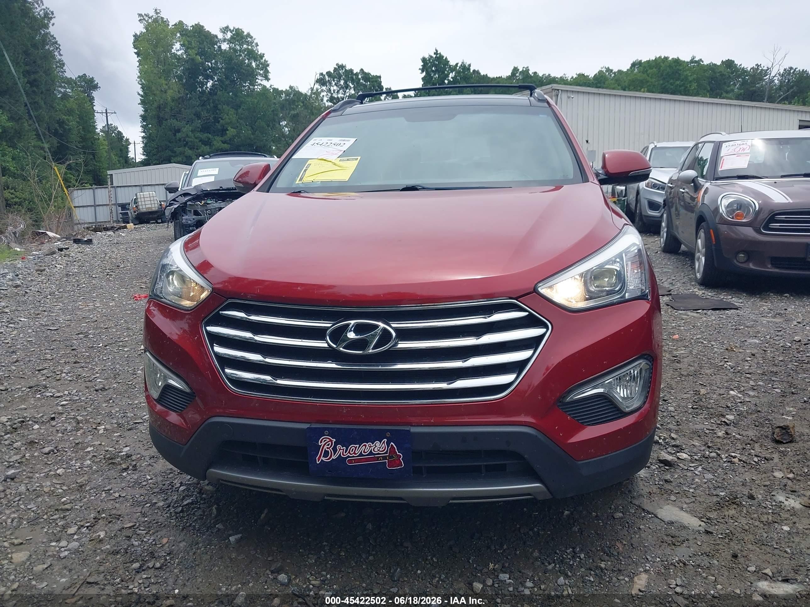 2014 Hyundai Santa Fe Limited Red vin: KM8SR4HF0EU072410