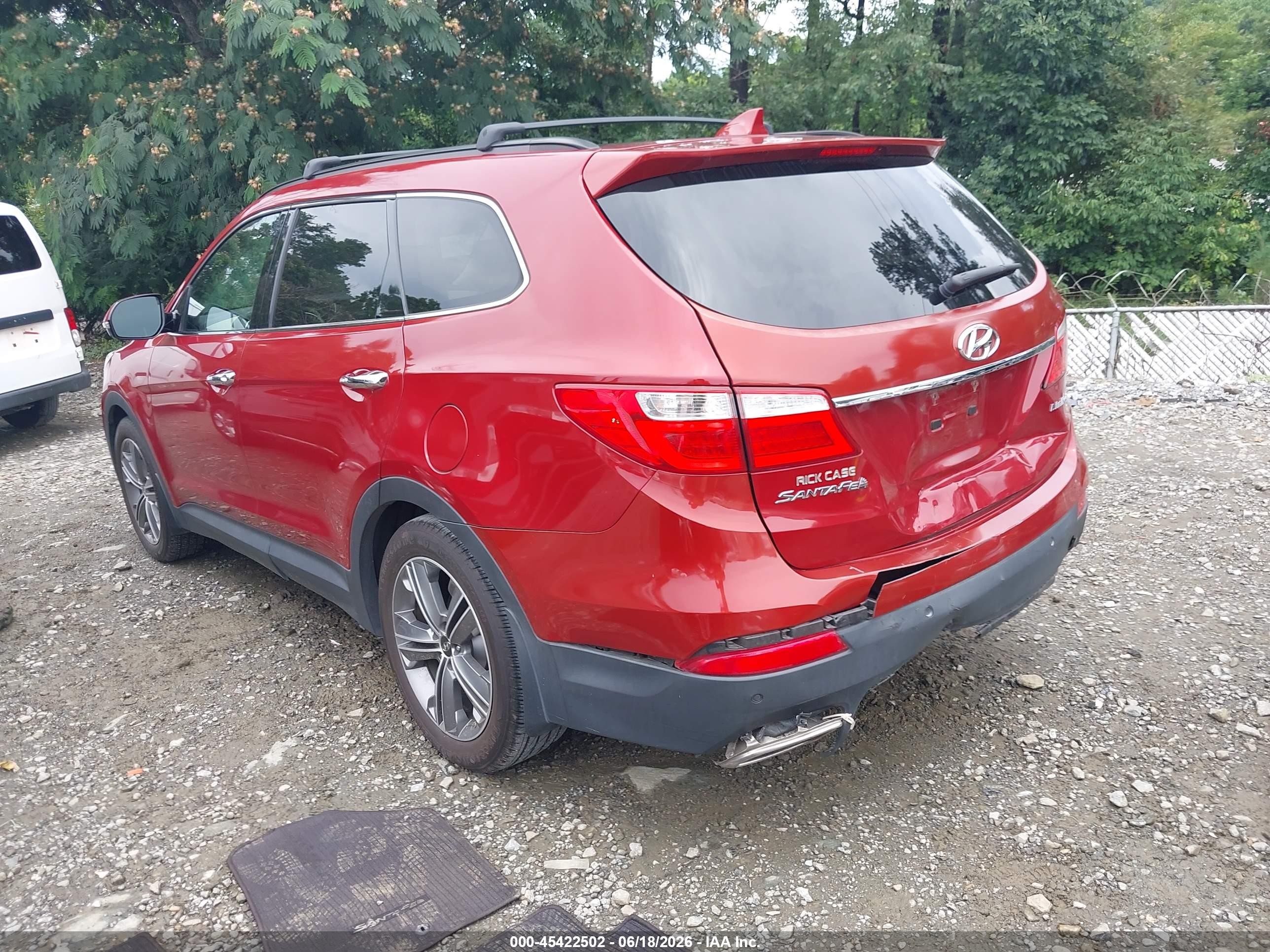 2014 Hyundai Santa Fe Limited Red vin: KM8SR4HF0EU072410
