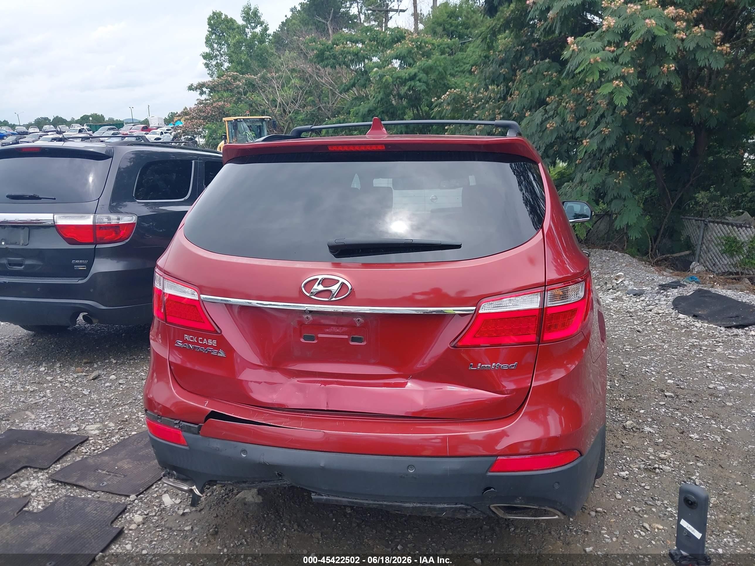 2014 Hyundai Santa Fe Limited Red vin: KM8SR4HF0EU072410