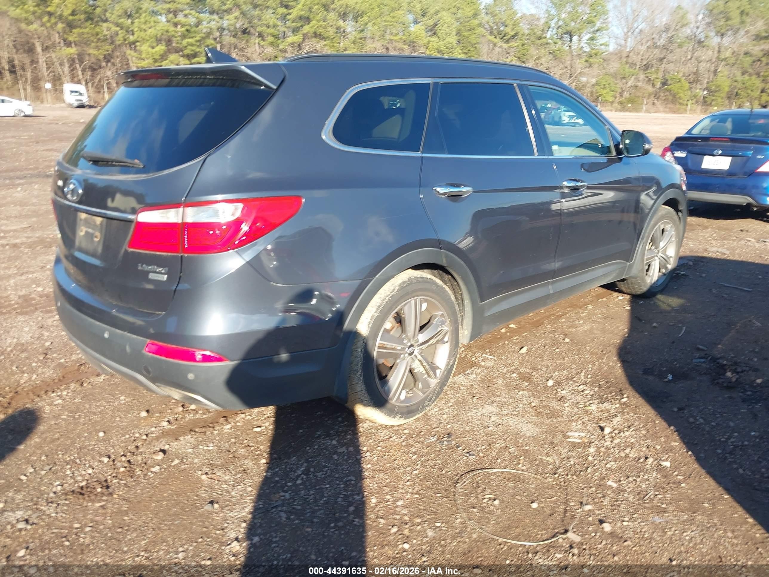 2015 Hyundai Santa Fe Limited Gray vin: KM8SR4HF0FU091718
