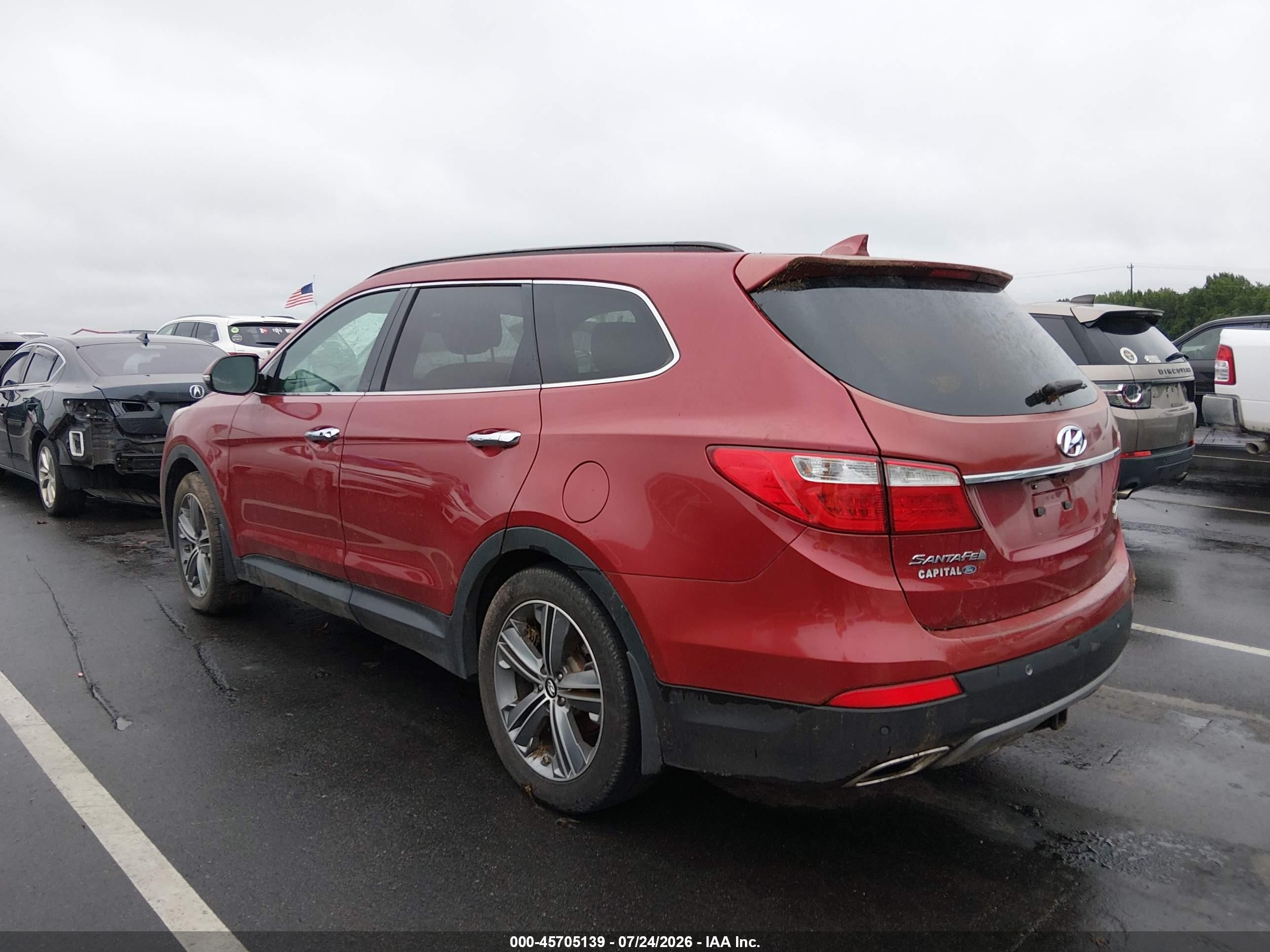 2015 Hyundai Santa Fe Limited Red vin: KM8SR4HF0FU104404