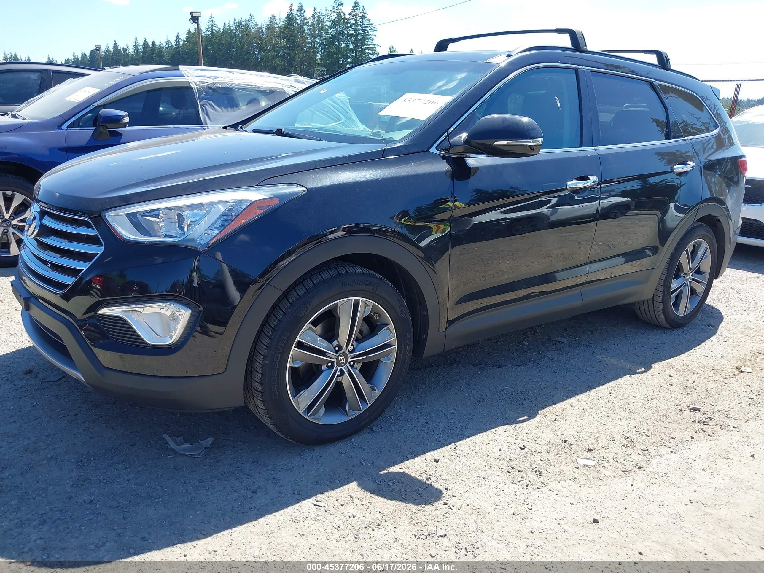 2015 Hyundai Santa Fe Gls Black vin: KM8SR4HF0FU120814