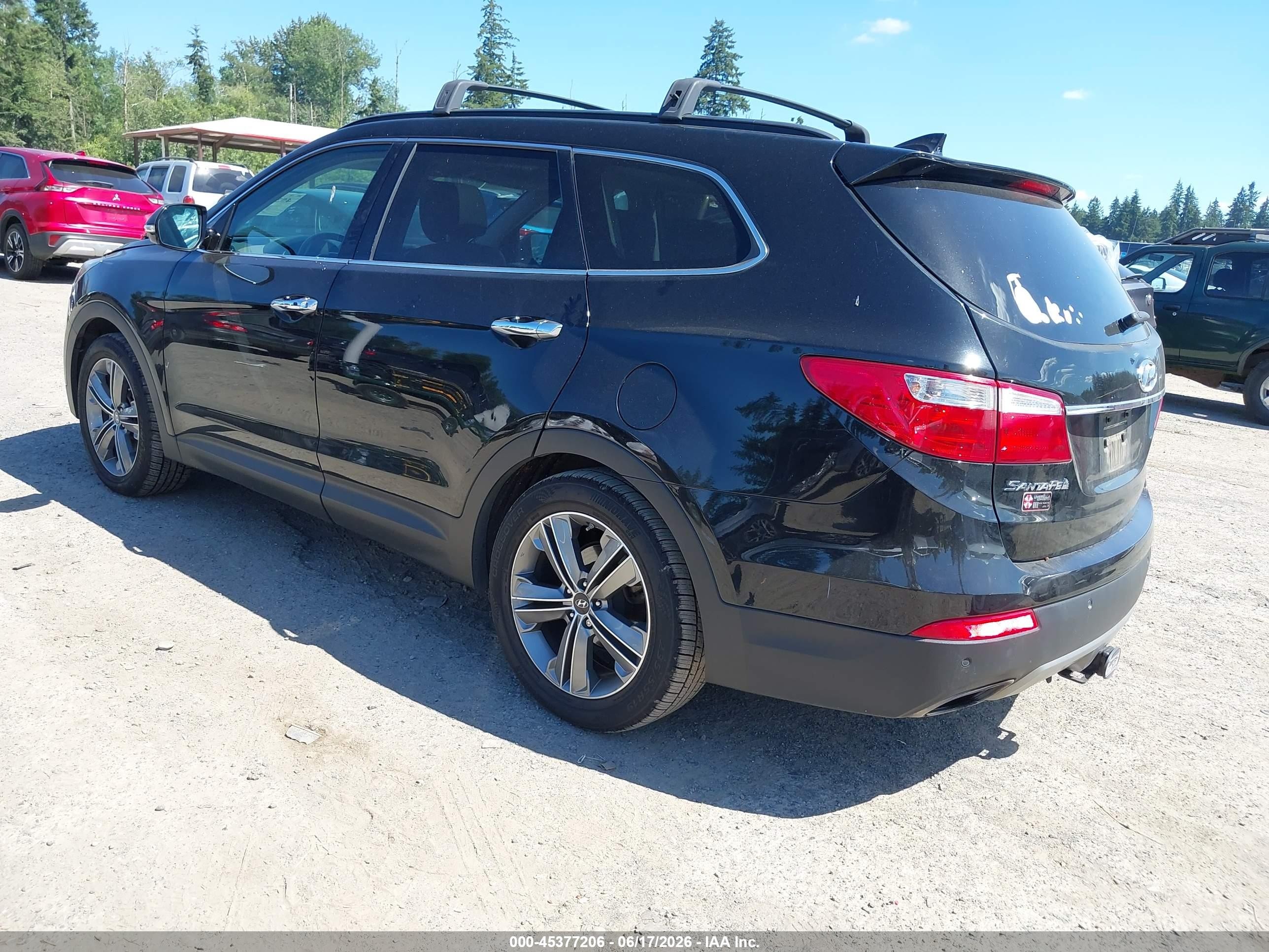 2015 Hyundai Santa Fe Gls Black vin: KM8SR4HF0FU120814