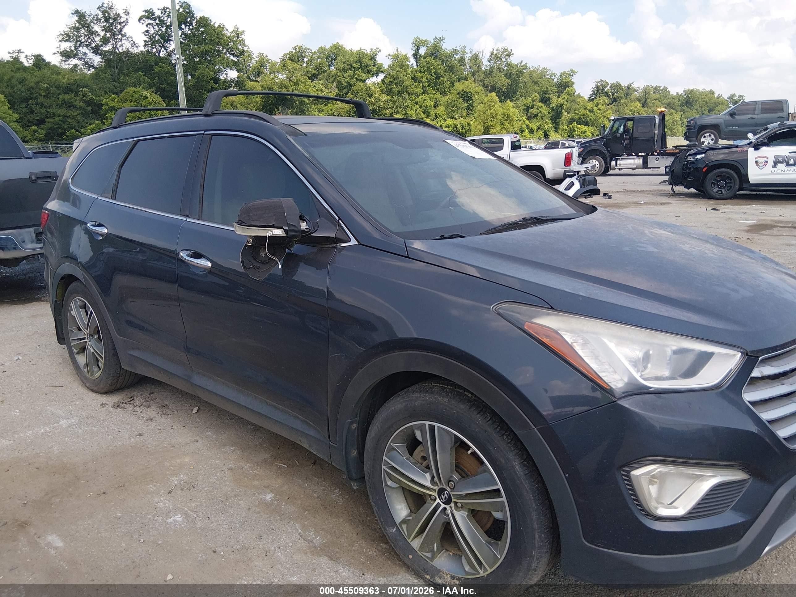2015 Hyundai Santa Fe Limited Black vin: KM8SR4HF0FU128525