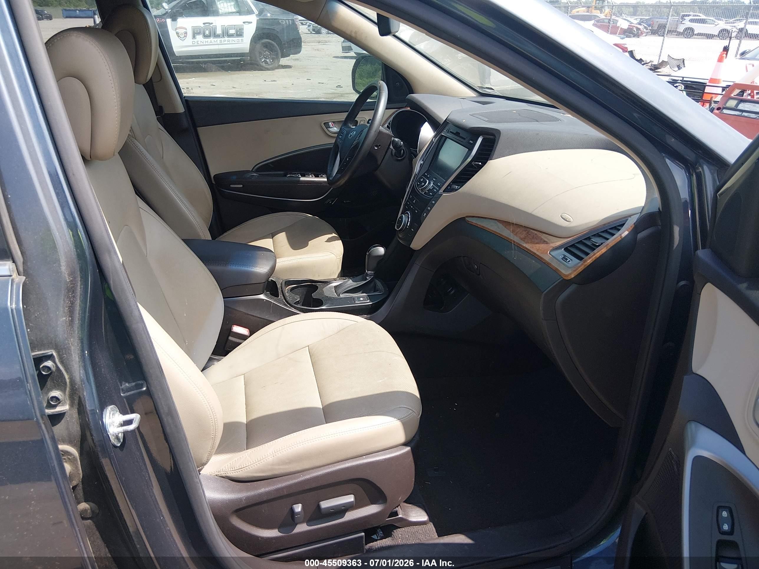 2015 Hyundai Santa Fe Limited Black vin: KM8SR4HF0FU128525