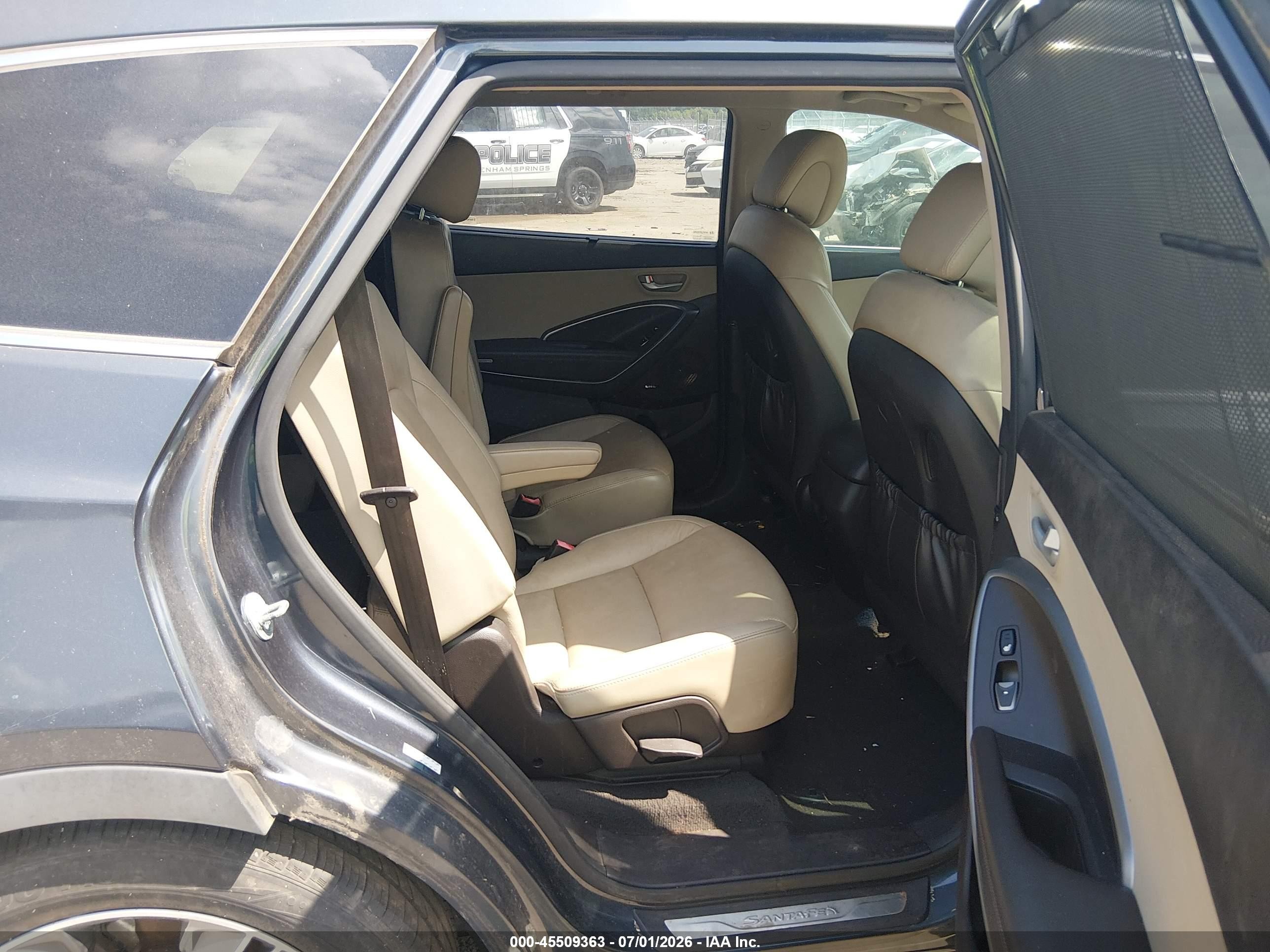 2015 Hyundai Santa Fe Limited Black vin: KM8SR4HF0FU128525