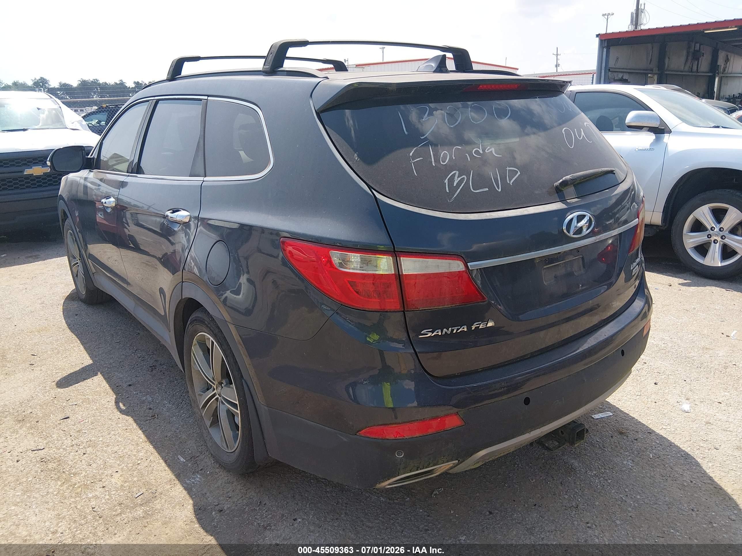 2015 Hyundai Santa Fe Limited Black vin: KM8SR4HF0FU128525