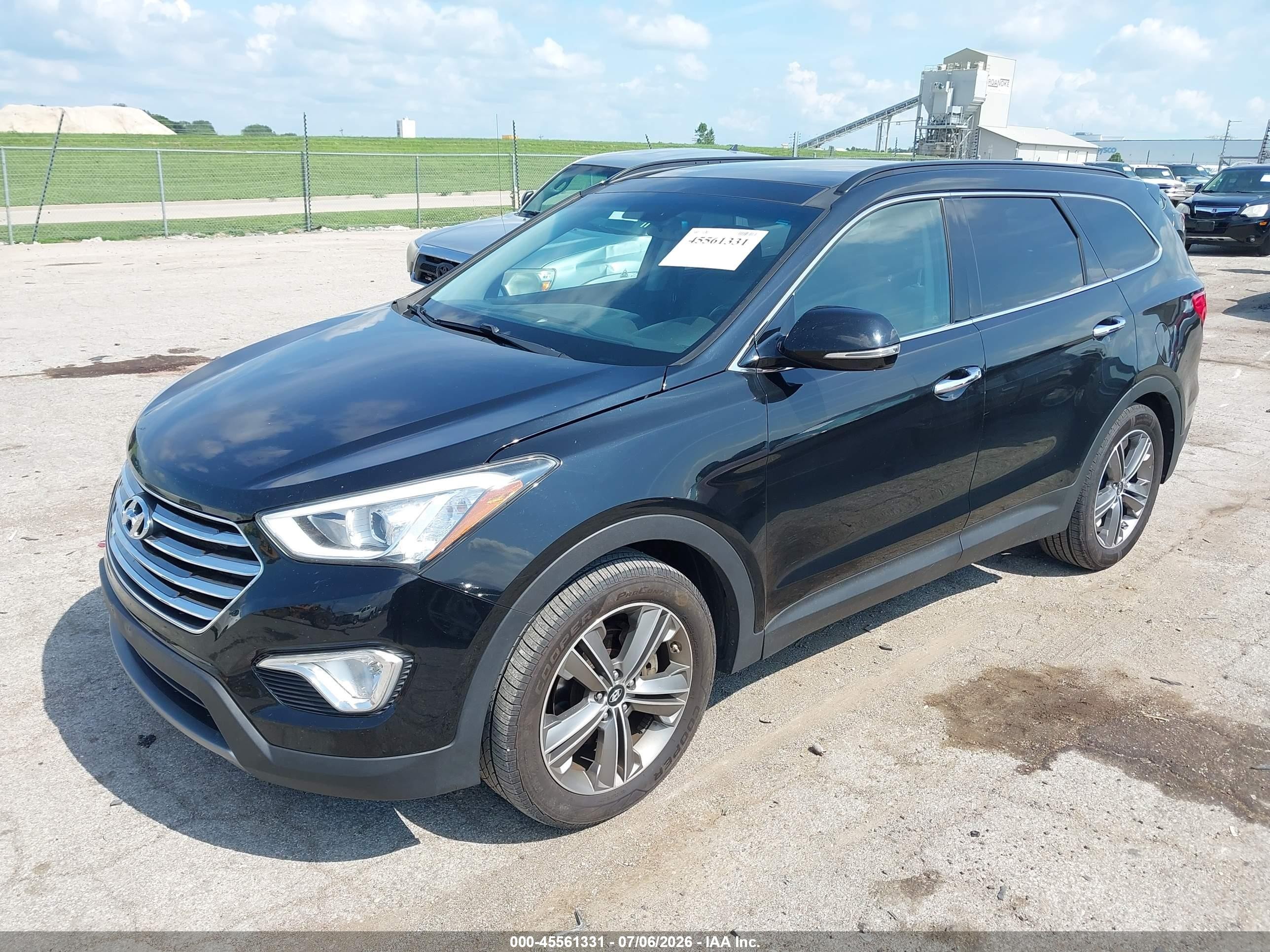 2013 Hyundai Santa Fe Limited Black vin: KM8SR4HF1DU001196