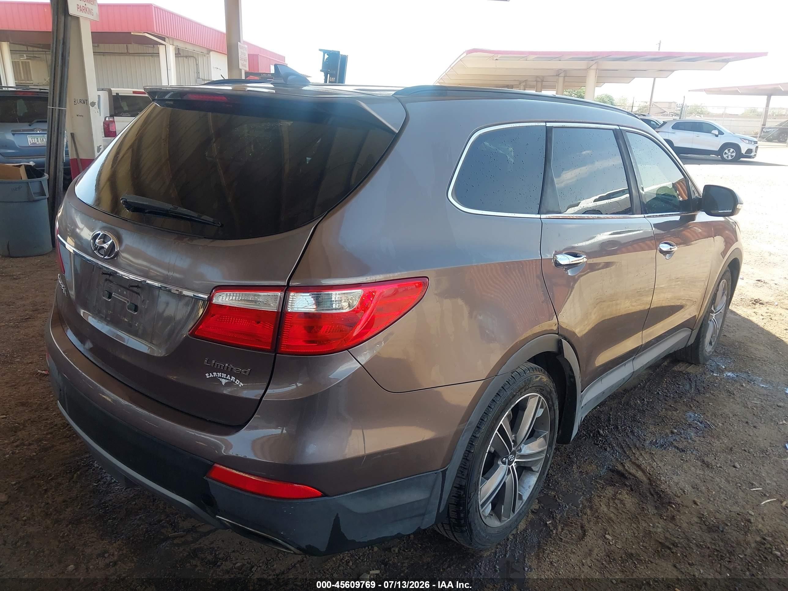 2013 Hyundai Santa Fe Limited Brown vin: KM8SR4HF1DU009038