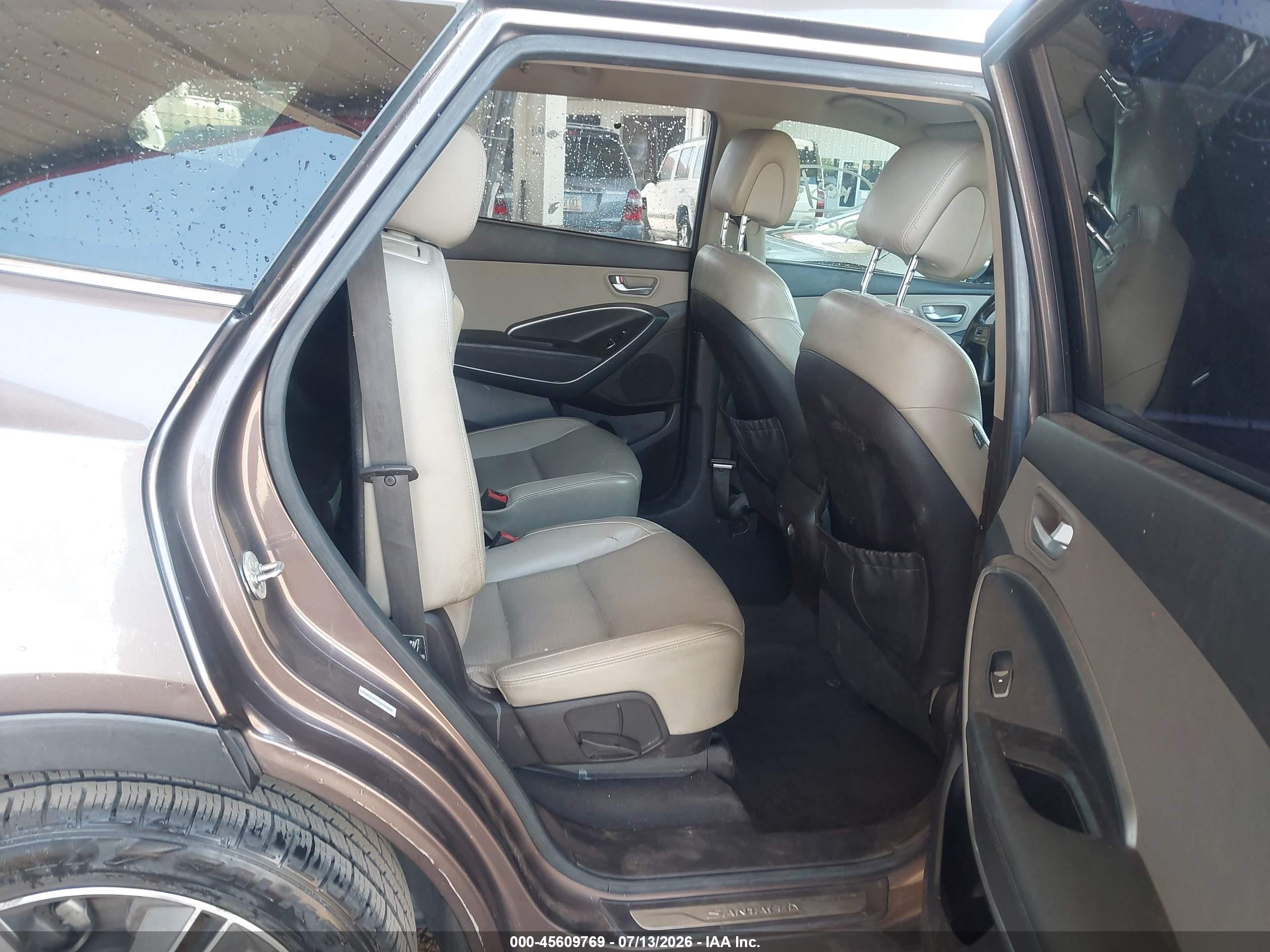 2013 Hyundai Santa Fe Limited Brown vin: KM8SR4HF1DU009038